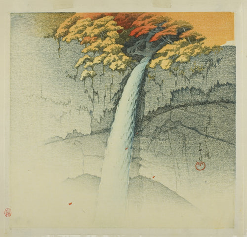 Kawase Hasui — Kegon Falls, Nikko | Japanese Woodblock Print (Shin Hanga) - 9ArtPrints