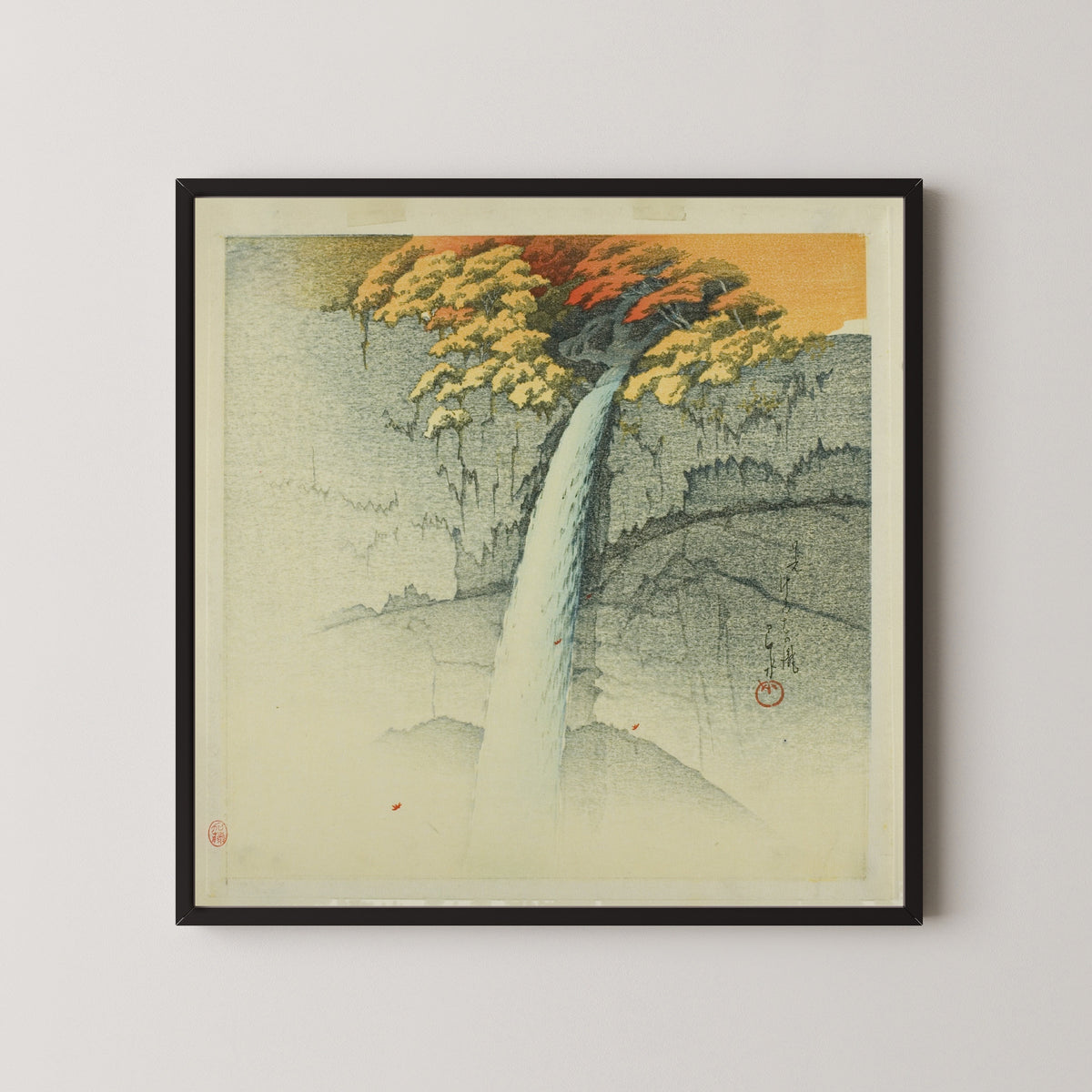 Kawase Hasui — Kegon Falls, Nikko | Japanese Woodblock Print (Shin Hanga) - 9ArtPrints