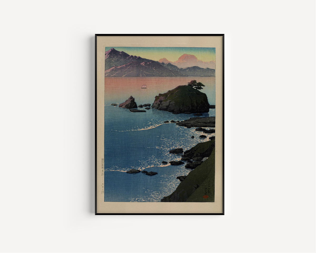 Kawase Hasui — Kude Beach, Wakasa | Japanese Woodblock Print (Shin Hanga) - 9ArtPrints
