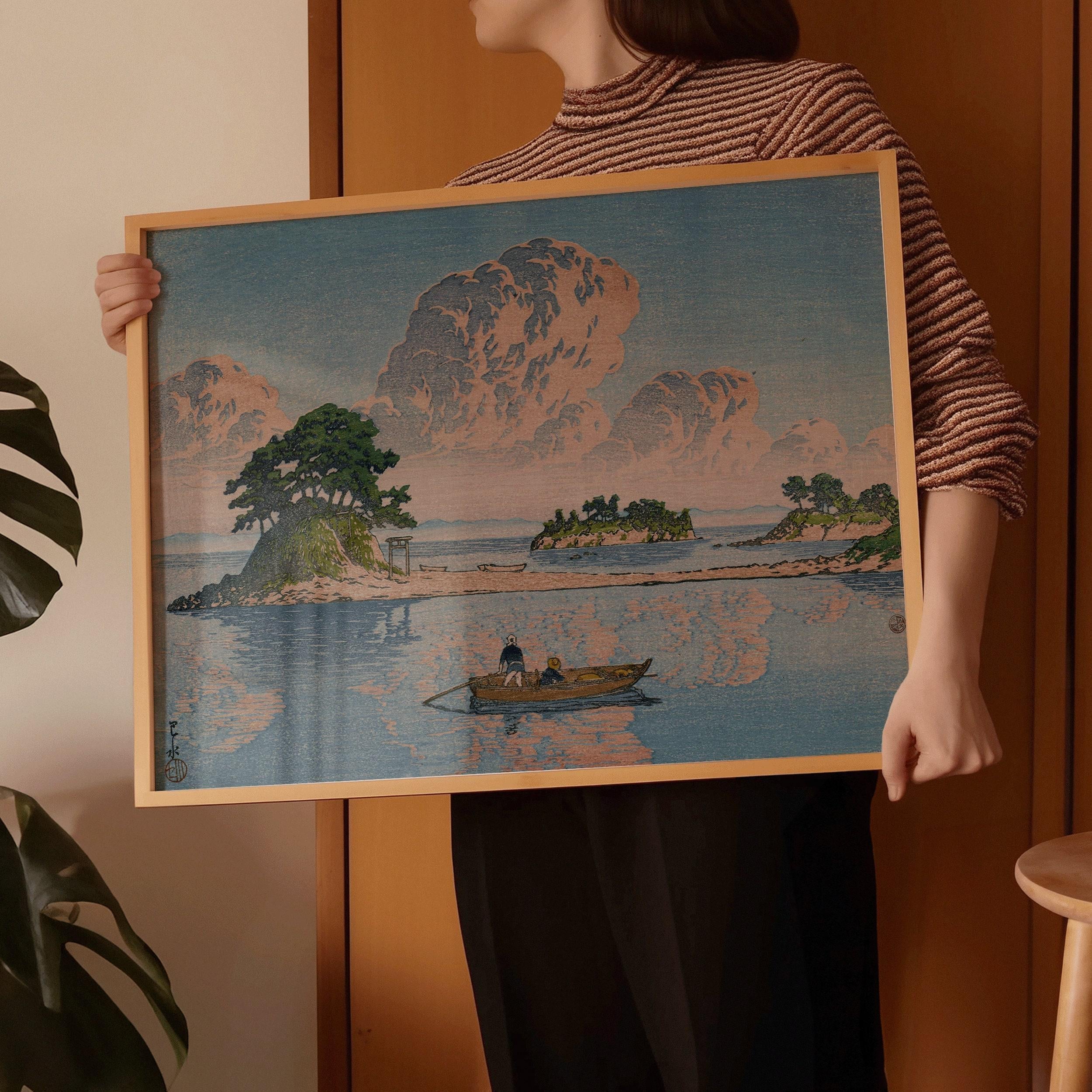 Kawase Hasui - Kujukushima Island | PREMIUM GICLÉE PRINT | Japanese Vintage Art (available handframed or unframed) - 9ArtPrints
