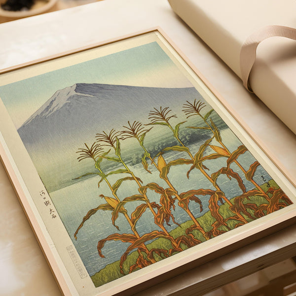 Kawase Hasui — Lake Kawaguchi Japanese Woodblock Print: Vintage Ukiyo-e Art | Japanese Woodblock Print (Shin Hanga)