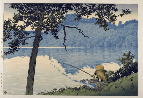 Kawase Hasui — Lake Matsubura Print: Japanese Woodblock Art (Giclee) | Japanese Woodblock Print (Shin Hanga)