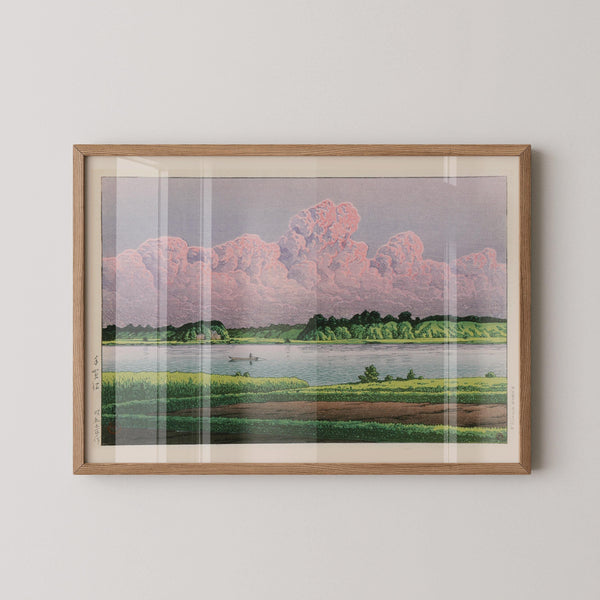 Kawase Hasui — Lake Teganuma Japanese Woodblock | Japanese Woodblock Print (Shin Hanga)
