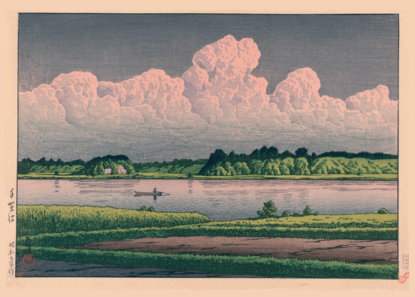 Kawase Hasui — Lake Teganuma Japanese Woodblock | Japanese Woodblock Print (Shin Hanga)