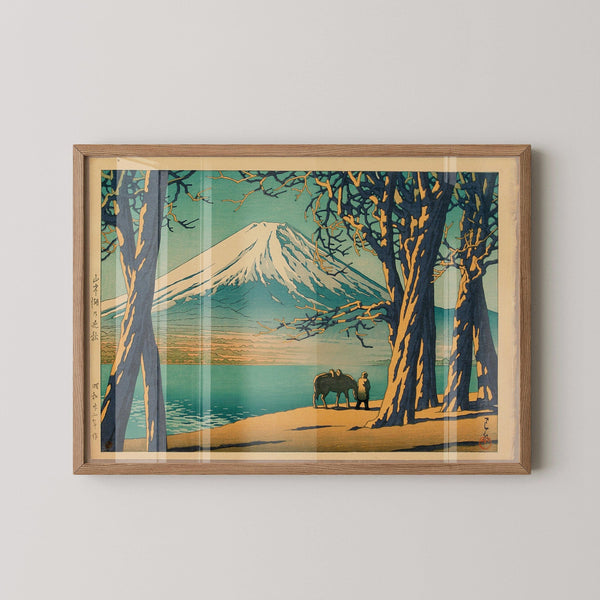 Kawase Hasui — Lake Yamanaka Print | Japanese Woodblock Print (Shin Hanga)