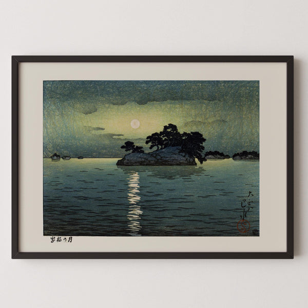 Kawase Hasui — Matsushima Moonlit Ukiyo-e Print: | Japanese Woodblock Print (Shin Hanga)
