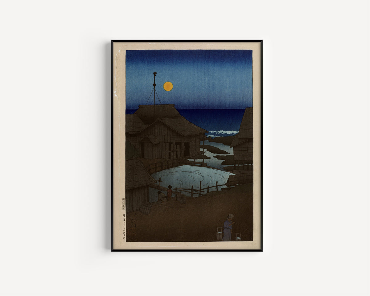 Kawase Hasui — Mishima River, Mutsu | Japanese Woodblock Print (Shin Hanga) - 9ArtPrints