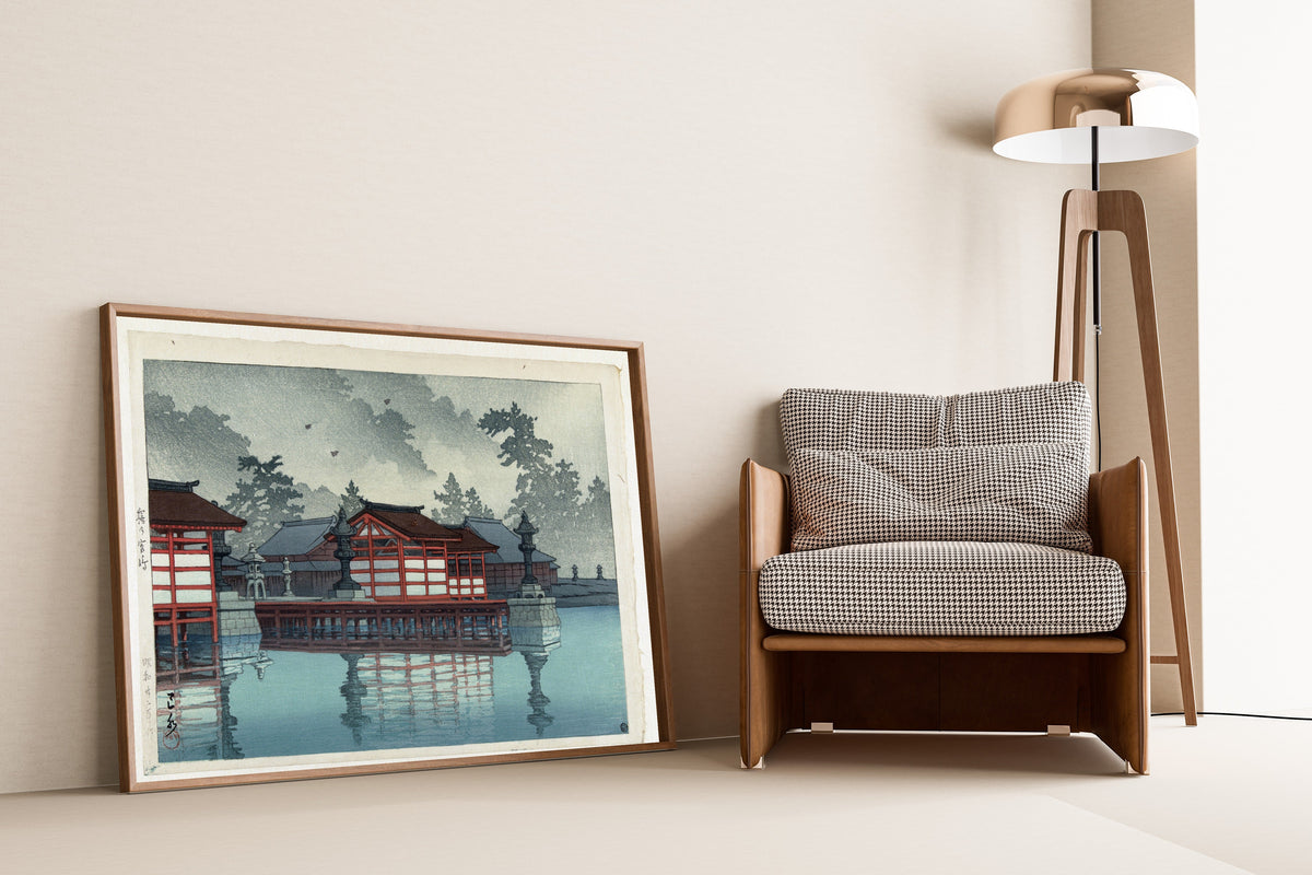 Kawase Hasui — Miyajima in the Mist | Japanese Woodblock Print (Shin Hanga) - 9ArtPrints