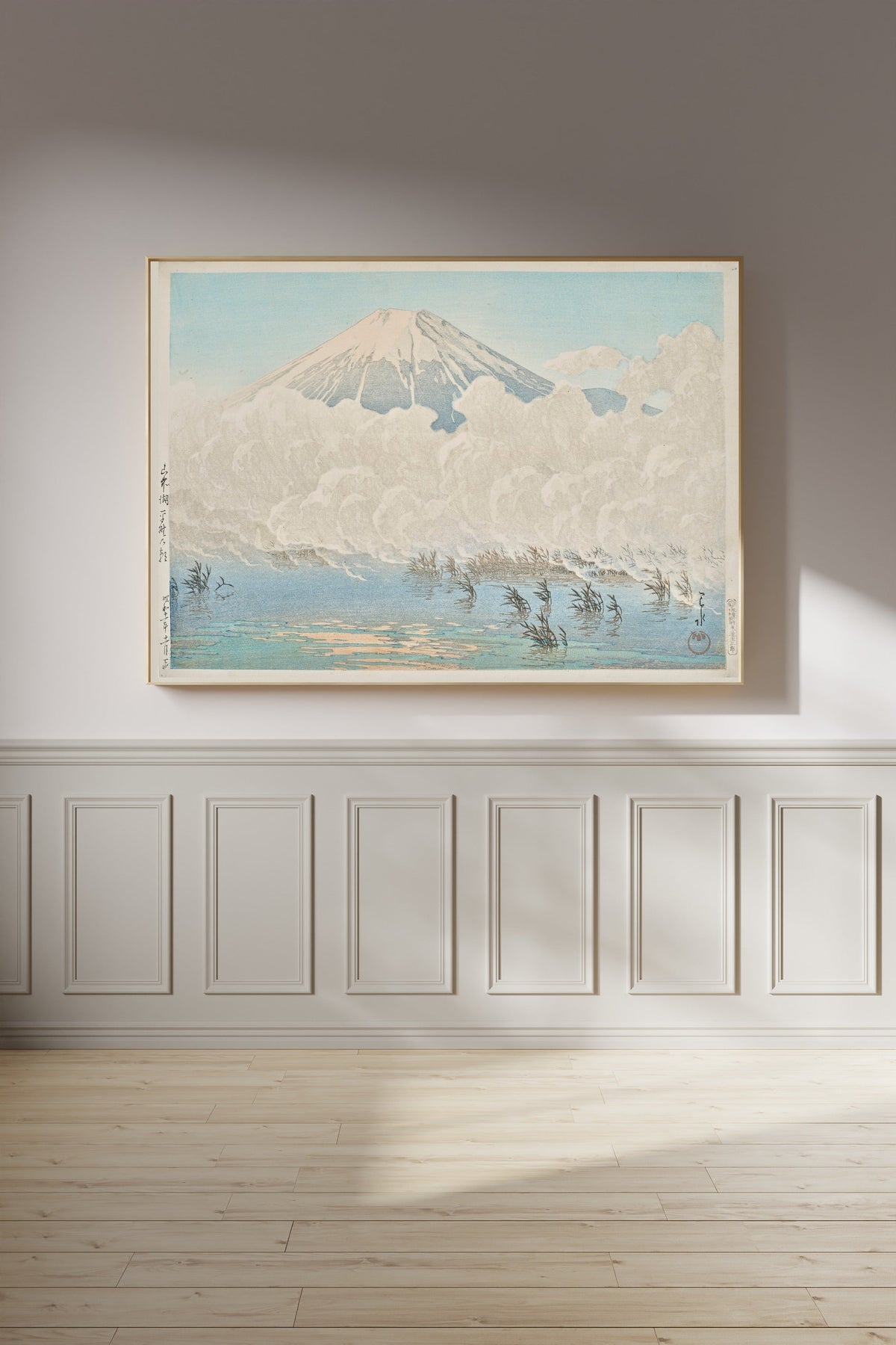 Kawase Hasui — Morning at Hirano, Lake Yamanaka | Japanese Woodblock Print (Shin Hanga) - 9ArtPrints
