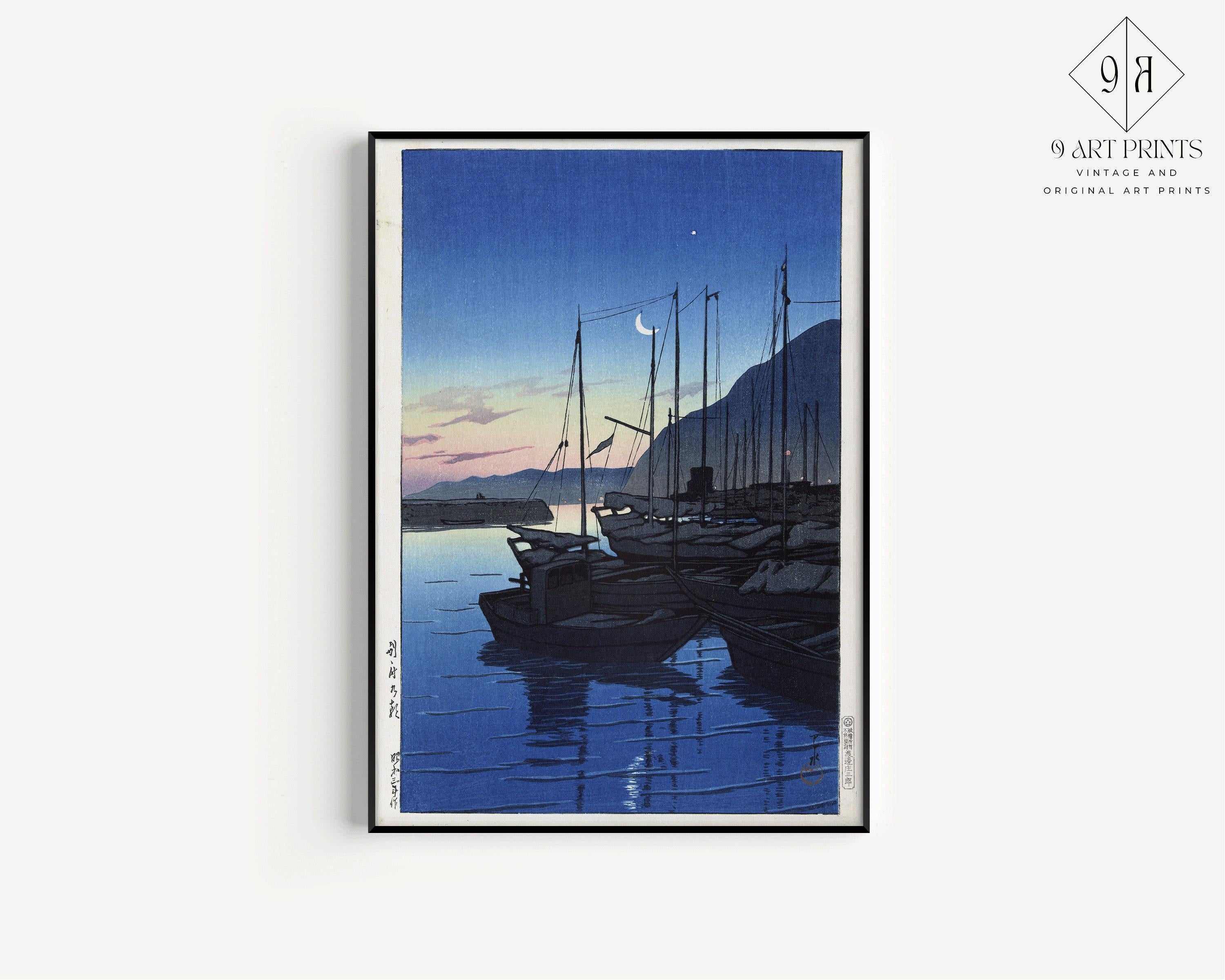 Kawase Hasui - Morning in Beppu | PREMIUM GICLÉE PRINT | Vintage Japanese Woodcut Art (available handframed or unframed) - 9ArtPrints