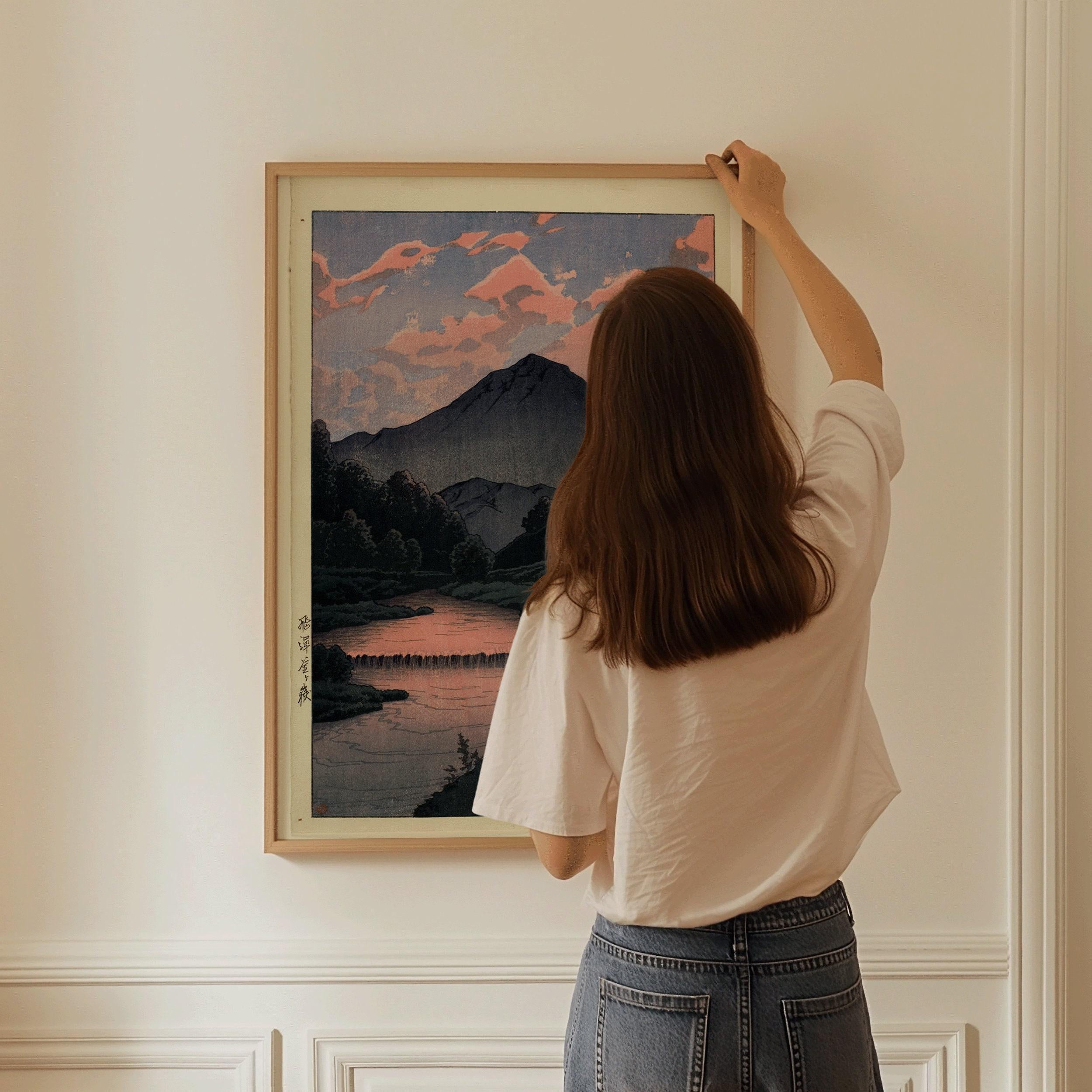 Kawase Hasui - Mount Kamaga in Hida | PREMIUM GICLÉE PRINT | Vintage Japanese Woodblock Ukiyo - e Art (available handframed or unframed) - 9ArtPrints