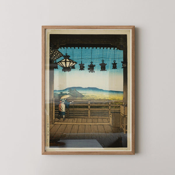 Kawase Hasui — Nigatsu Hall, Nara: Vintage Japanese Woodcut Giclee | Japanese Woodblock Print (Shin Hanga)