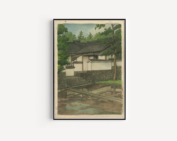 Kawase Hasui — Obakusan Temple in Uji | Japanese Woodblock Print (Shin Hanga)