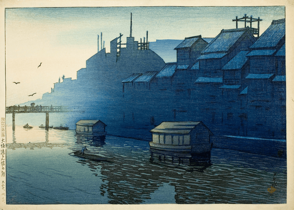 Kawase Hasui — Osaka Morning: Japanese Woodblock Art Giclee | Japanese Woodblock Print (Shin Hanga)