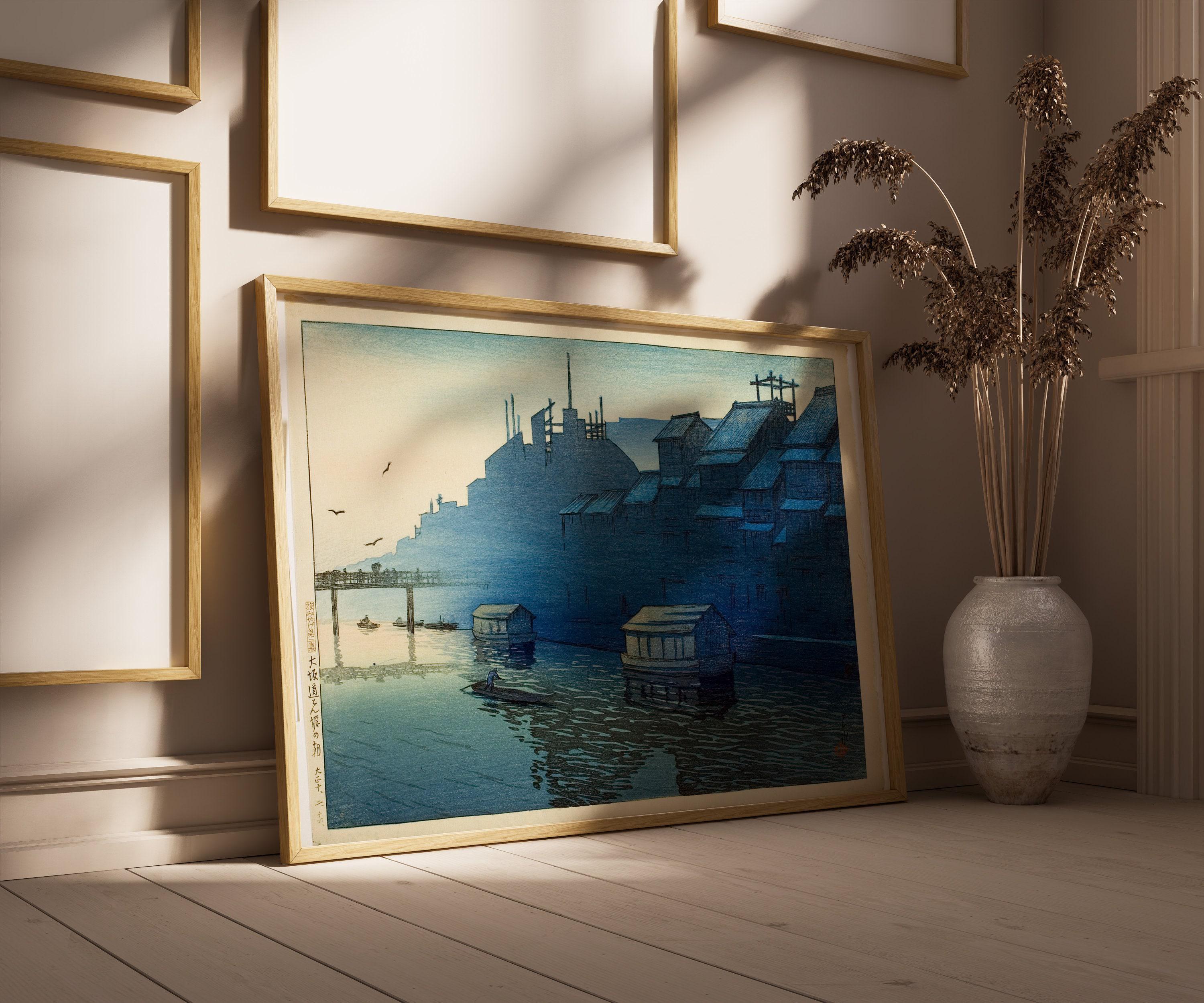 Kawase Hasui - Osaka Morning: Japanese Woodblock Art Giclee Print - 9ArtPrints