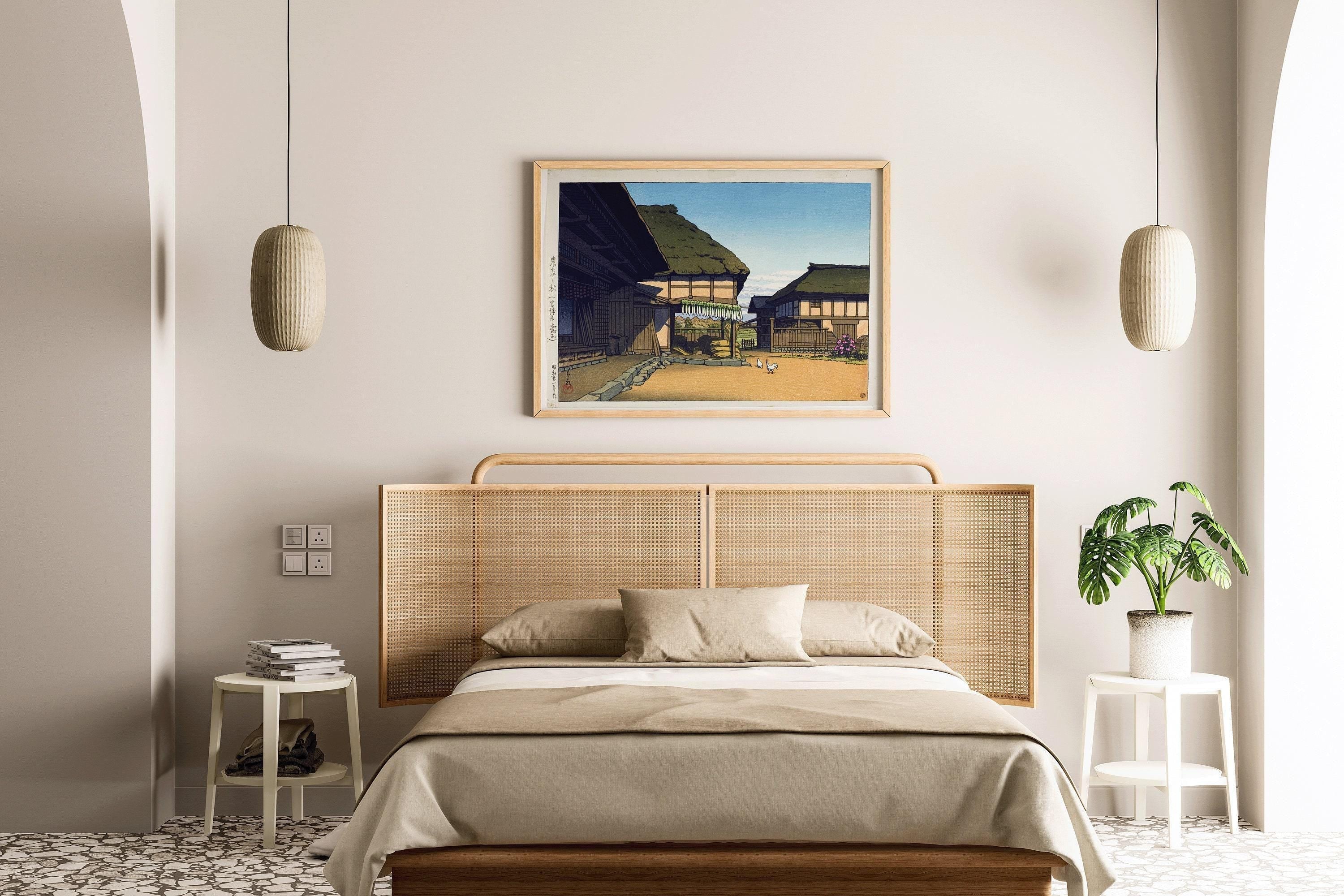 Kawase Hasui Print: Japanese Farmhouse in Autumn, Miyagi Prefecture - 9ArtPrints