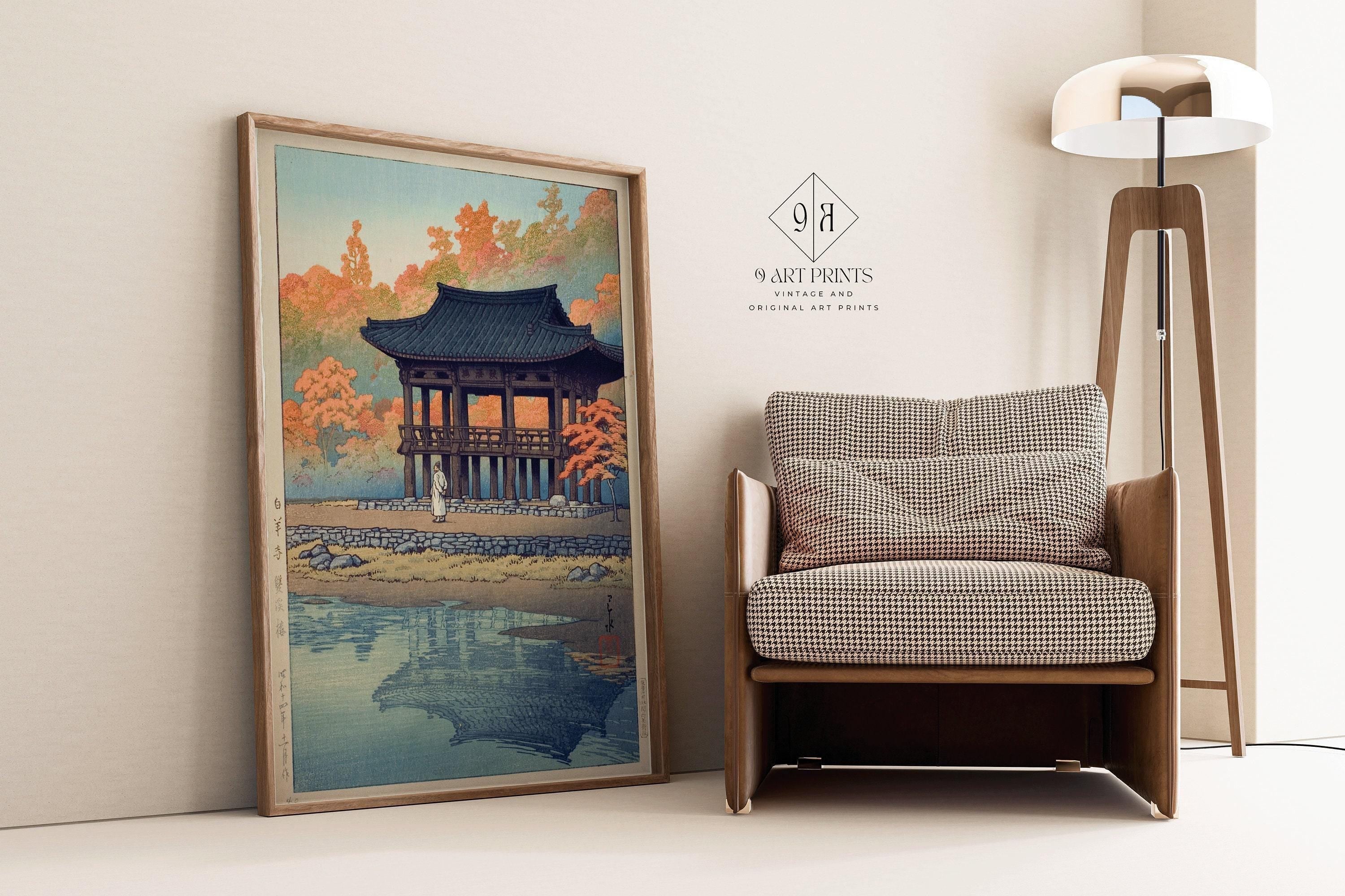 Kawase Hasui Print: Sanggye Pavillion, Korean Woodblock Art (Available Framed) - 9ArtPrints