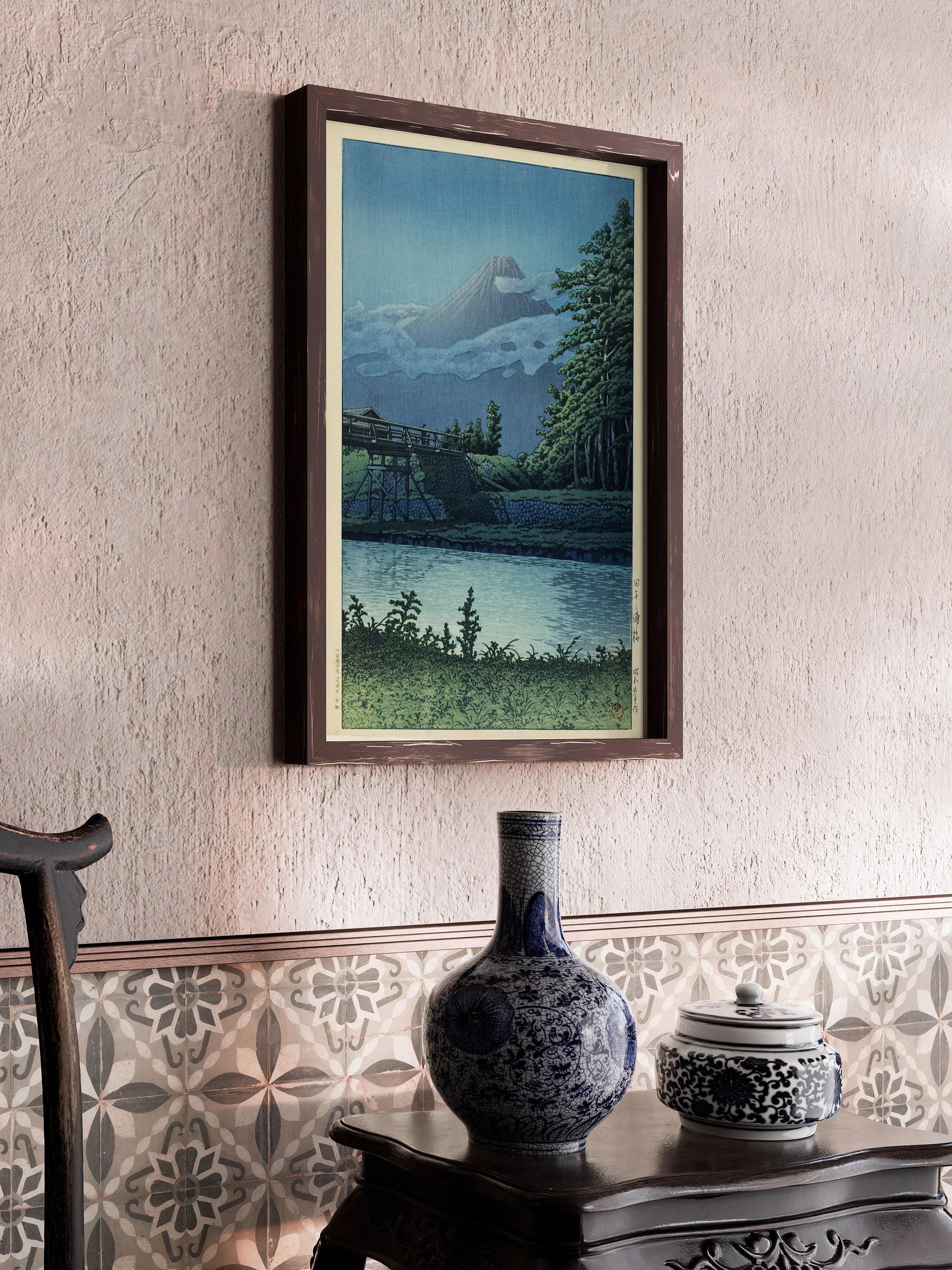 Kawase Hasui Print: Tagonoura Bridge, Japanese Woodblock Art - 9ArtPrints