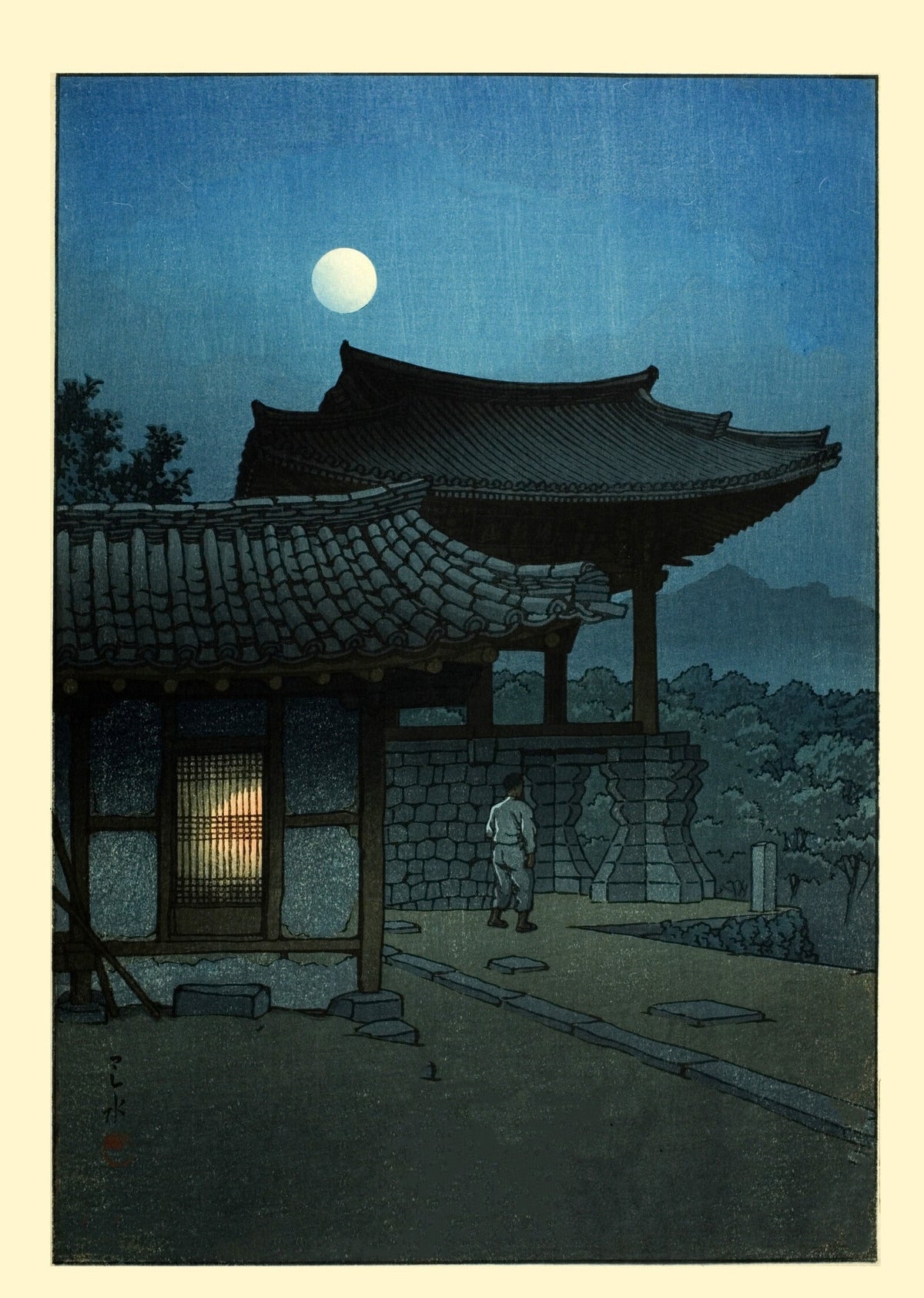 Kawase Hasui — Pulguksa Temple, Korea | Japanese Woodblock Print (Shin Hanga) - 9ArtPrints