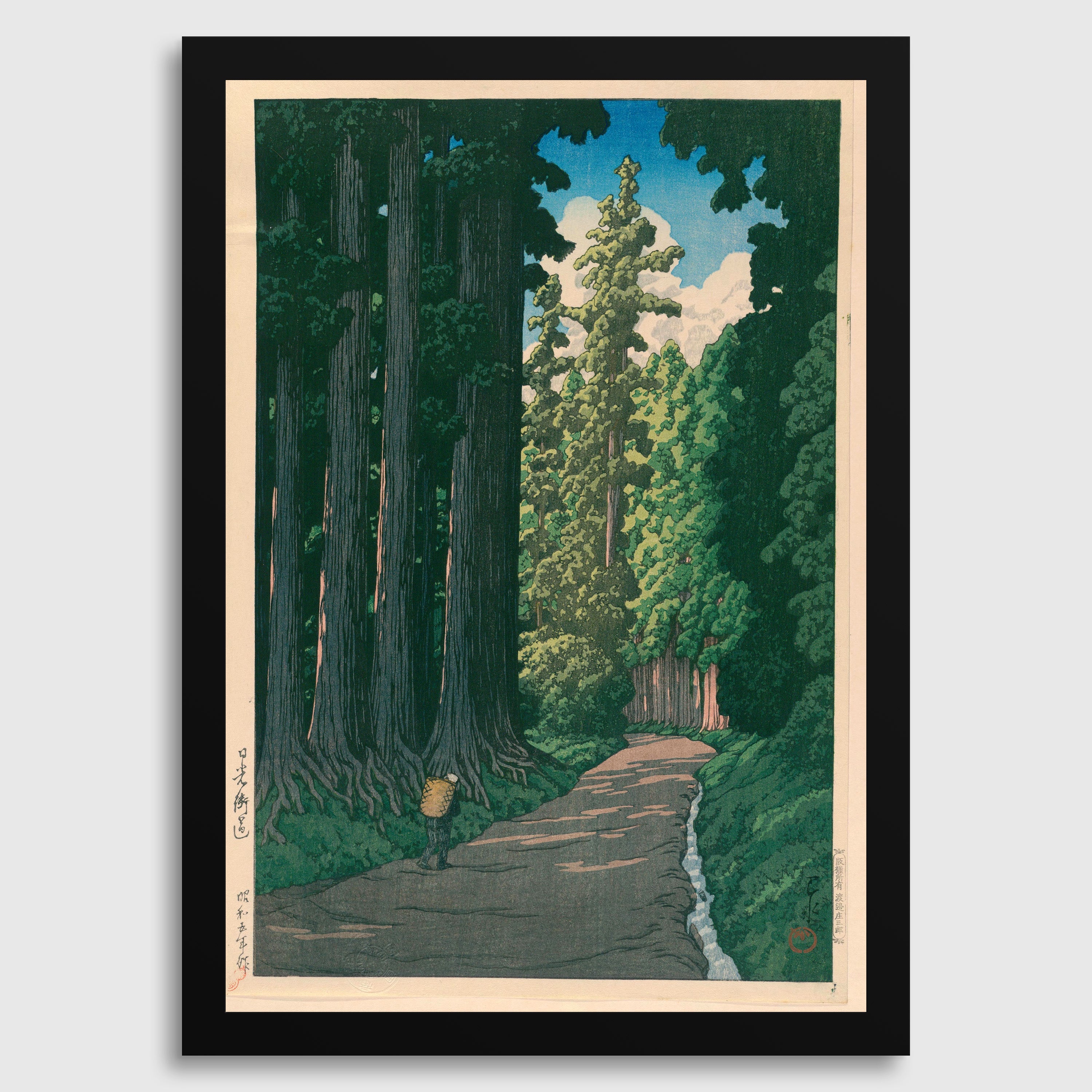Kawase Hasui - Road to Nikko Giclée Print: Japanese Woodblock Art - 9ArtPrints