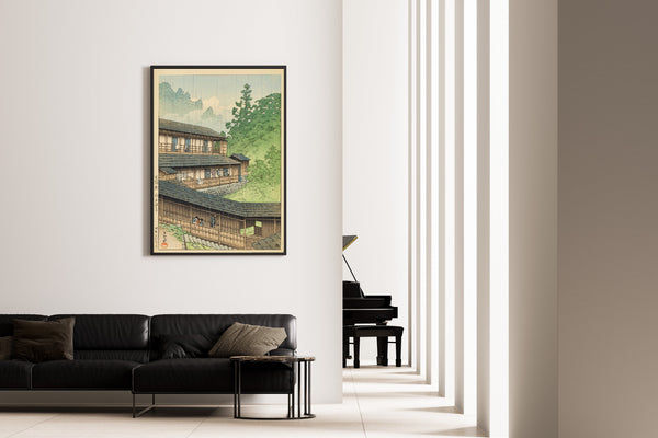 Kawase Hasui — Sakunami Hot Springs, Miyagi | Japanese Woodblock Print (Shin Hanga)