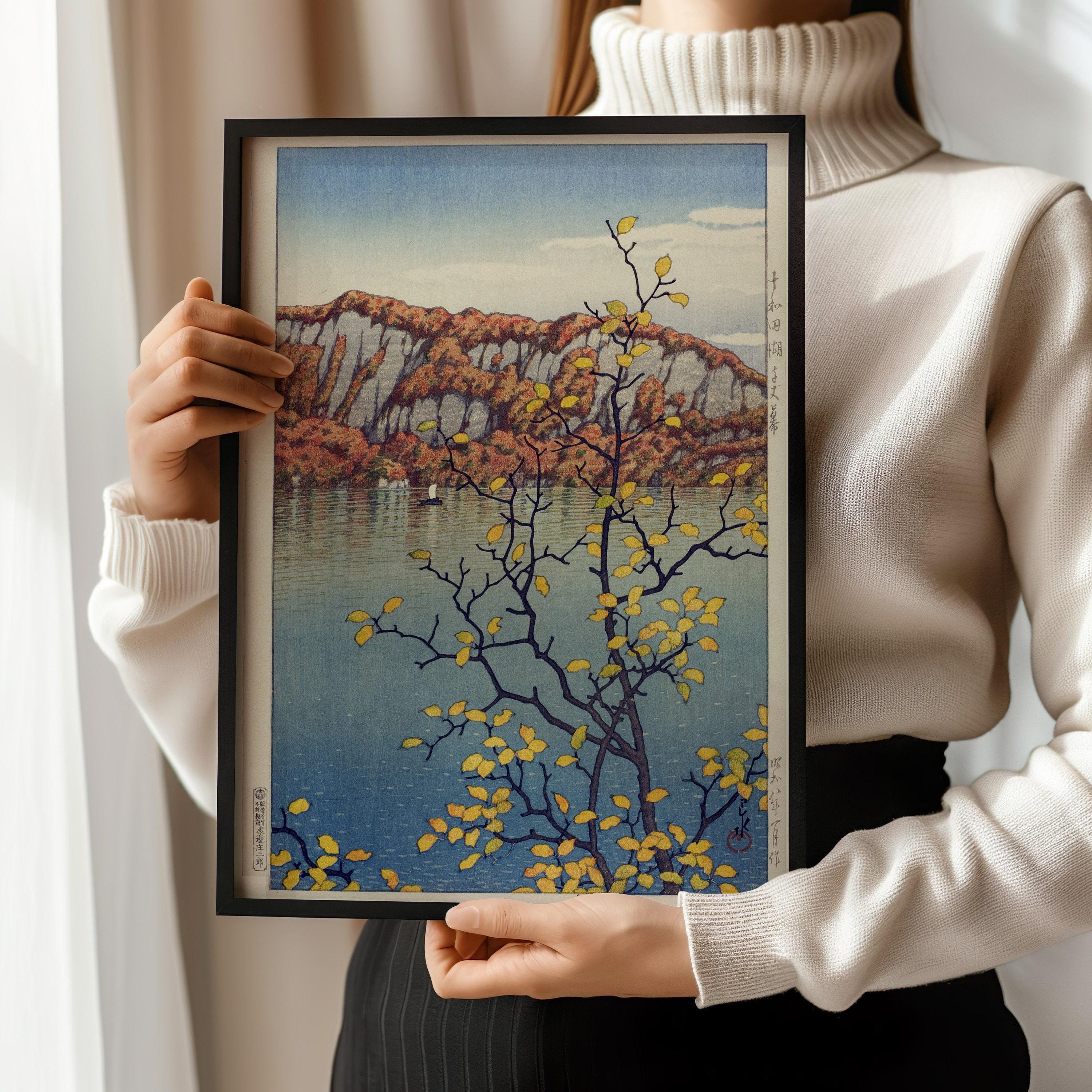 Kawase Hasui - Senjo Cliff Lake Towada | PREMIUM GICLÉE PRINT | Vintage Japanese Woodblock Ukiyo - e Art (available handframed or unframed) - 9ArtPrints