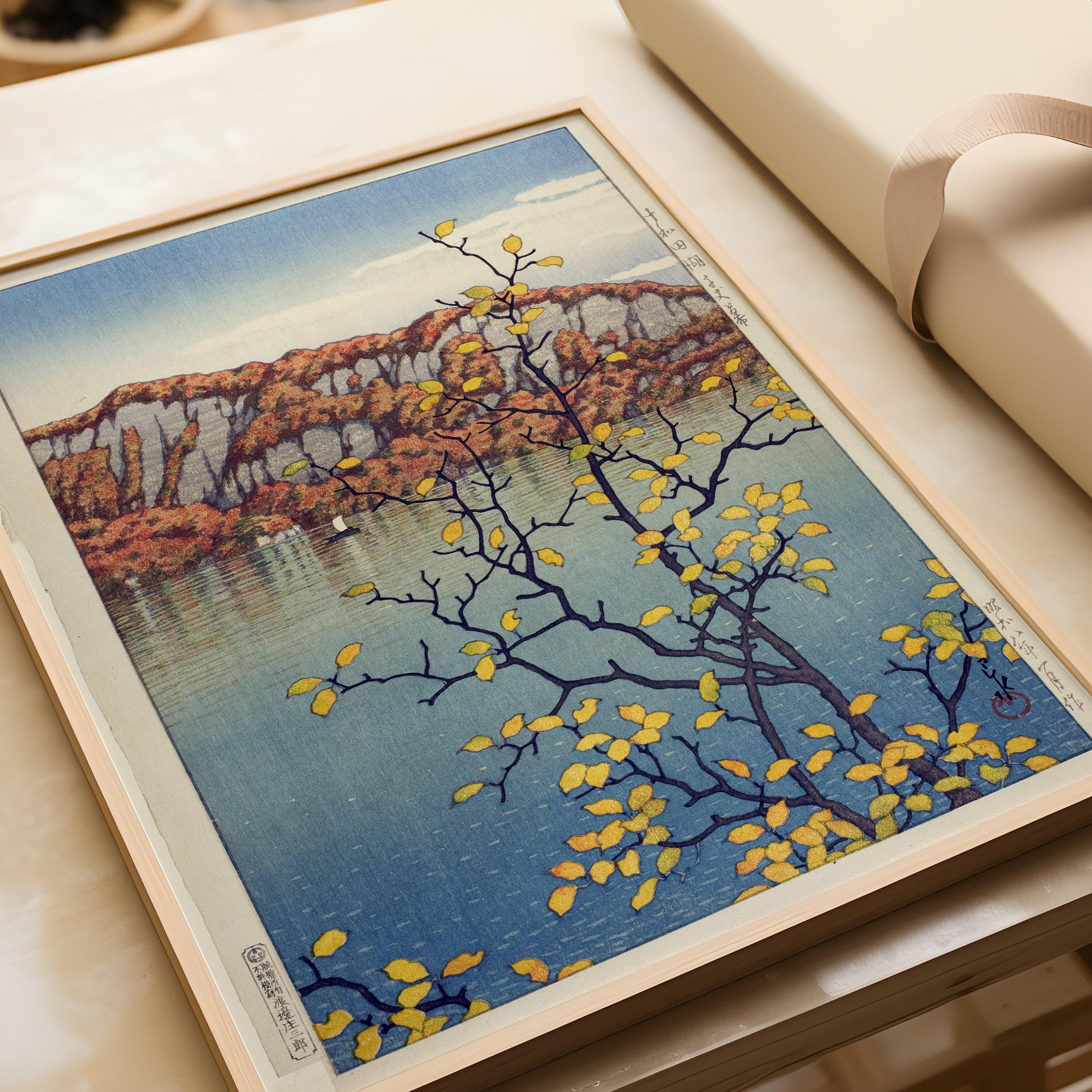 Kawase Hasui - Senjo Cliff Lake Towada | PREMIUM GICLÉE PRINT | Vintage Japanese Woodblock Ukiyo - e Art (available handframed or unframed) - 9ArtPrints