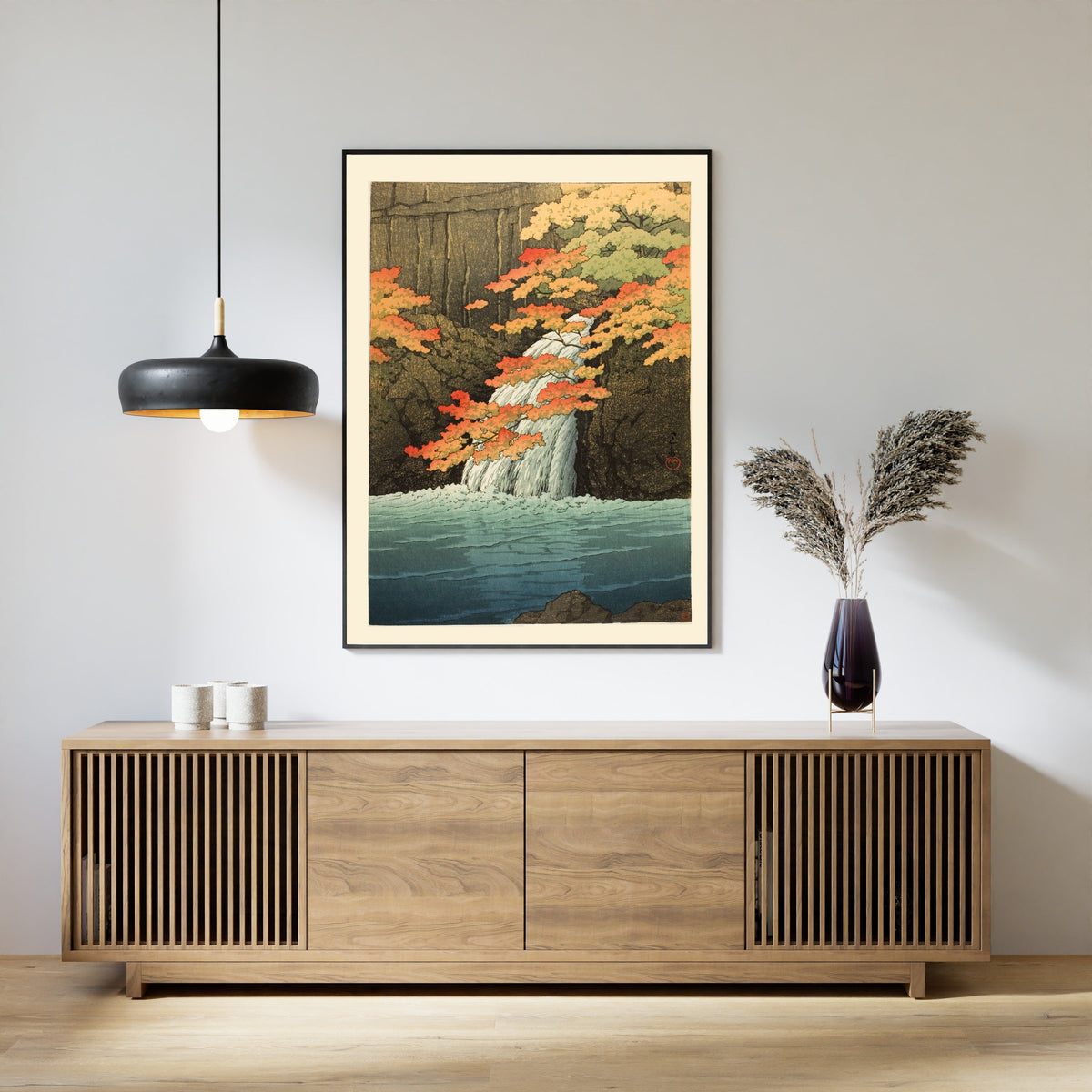Kawase Hasui — Senju Waterfall, Akame | Japanese Woodblock Print (Shin Hanga) - 9ArtPrints