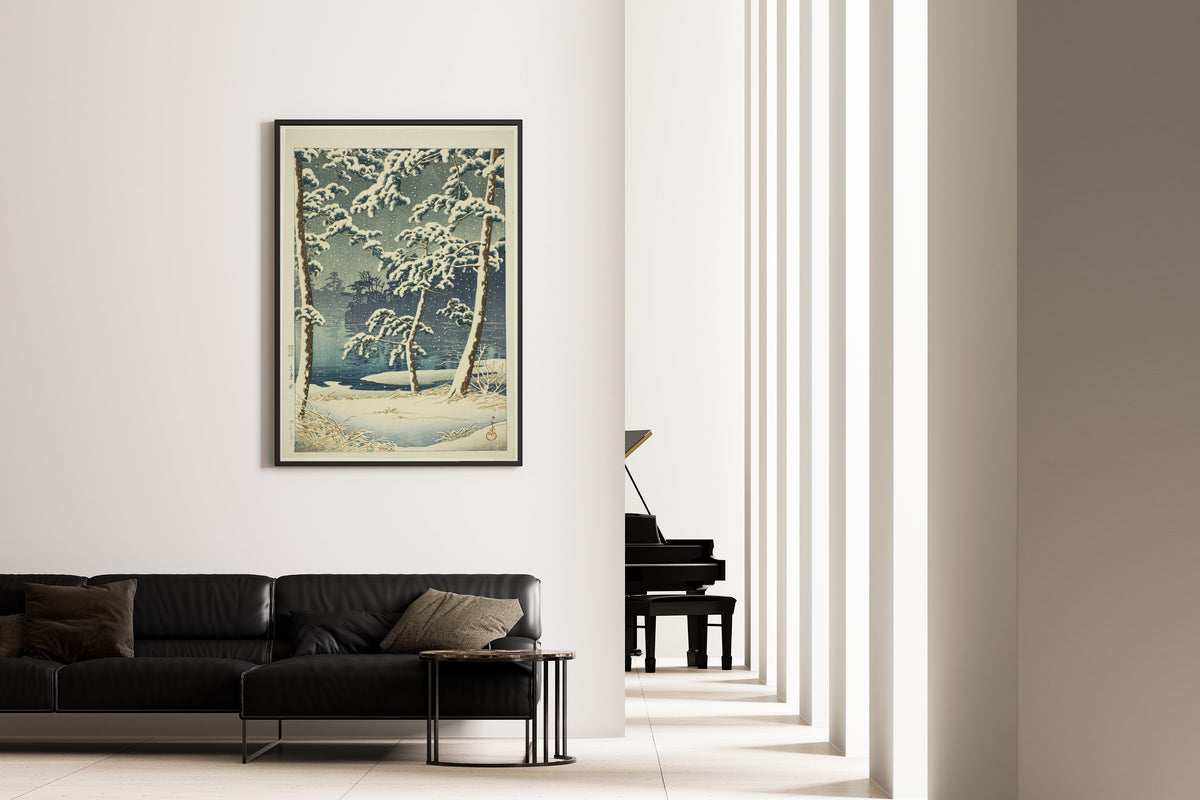 Kawase Hasui — Senzoku Pond | Japanese Woodblock Print (Shin Hanga) - 9ArtPrints