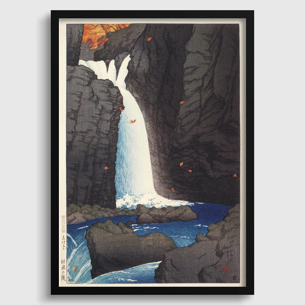 Kawase Hasui — Shihohara Falls Giclee Print: Vintage Japanese Woodcut Art | Japanese Woodblock Print (Shin Hanga)