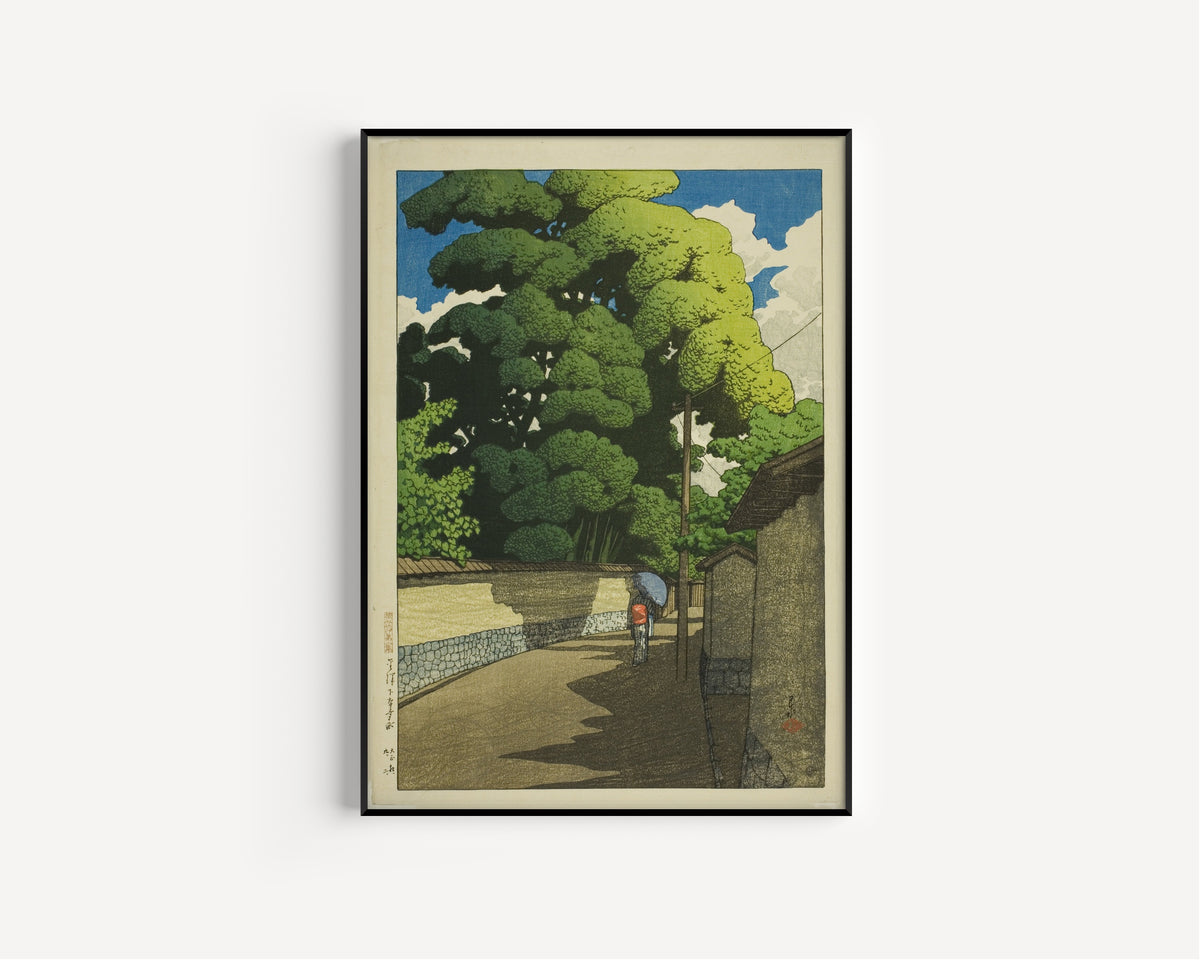 Kawase Hasui — Shimohonda-machi, Kanazawa | Japanese Woodblock Print (Shin Hanga) - 9ArtPrints