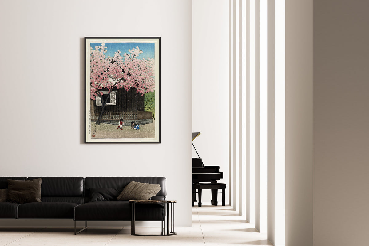 Kawase Hasui — Spring at Mount Atago | Japanese Woodblock Print (Shin Hanga) - 9ArtPrints