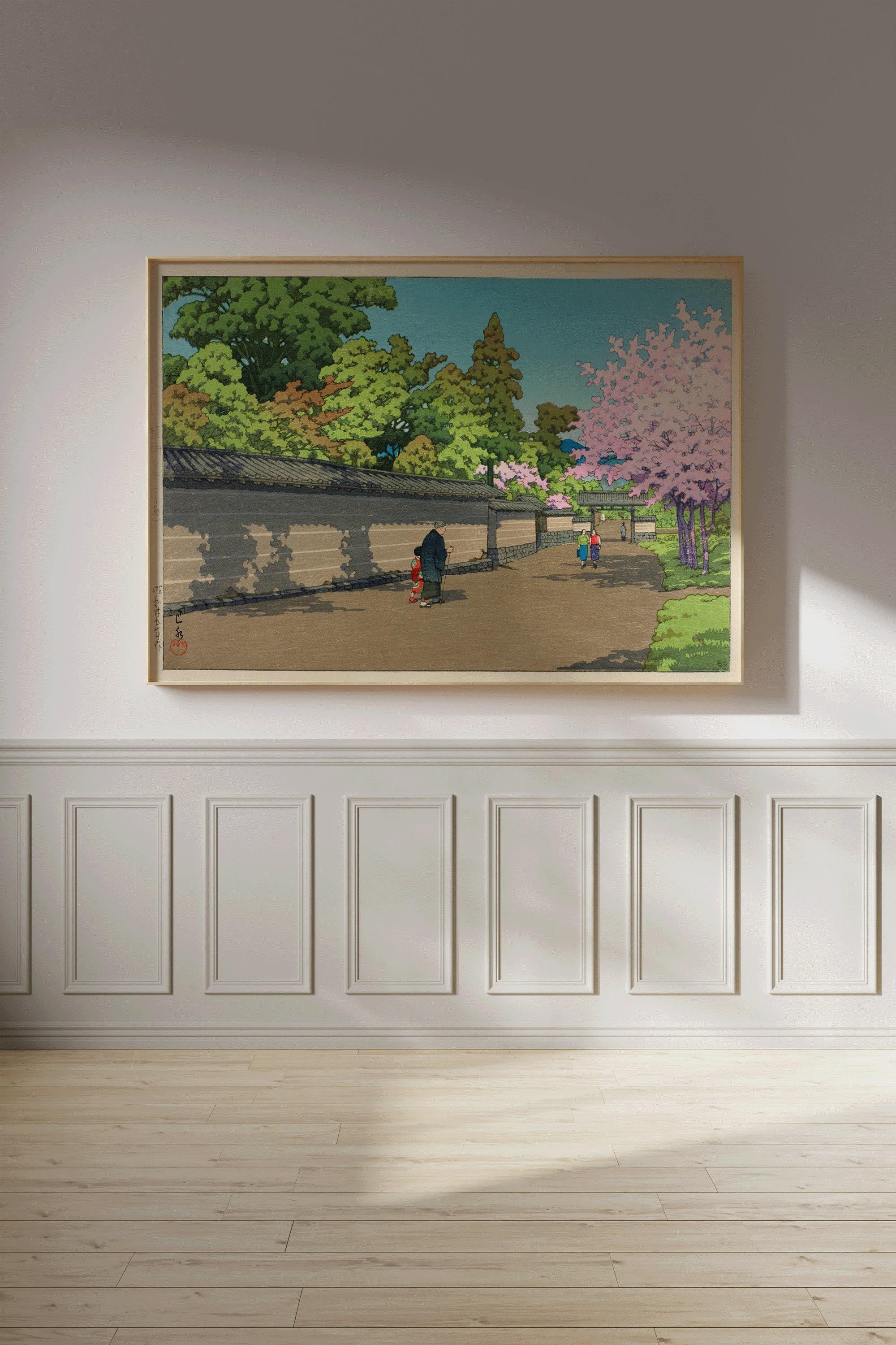 Kawase Hasui - Spring in Kyoto | PREMIUM GICLÉE PRINT | Japanese Vintage Woodblock Art (available handframed or unframed) - 9ArtPrints