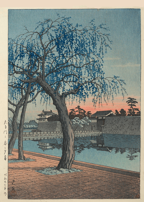 Kawase Hasui — Springtime Evening Giclee Print | Japanese Woodblock Print (Shin Hanga)