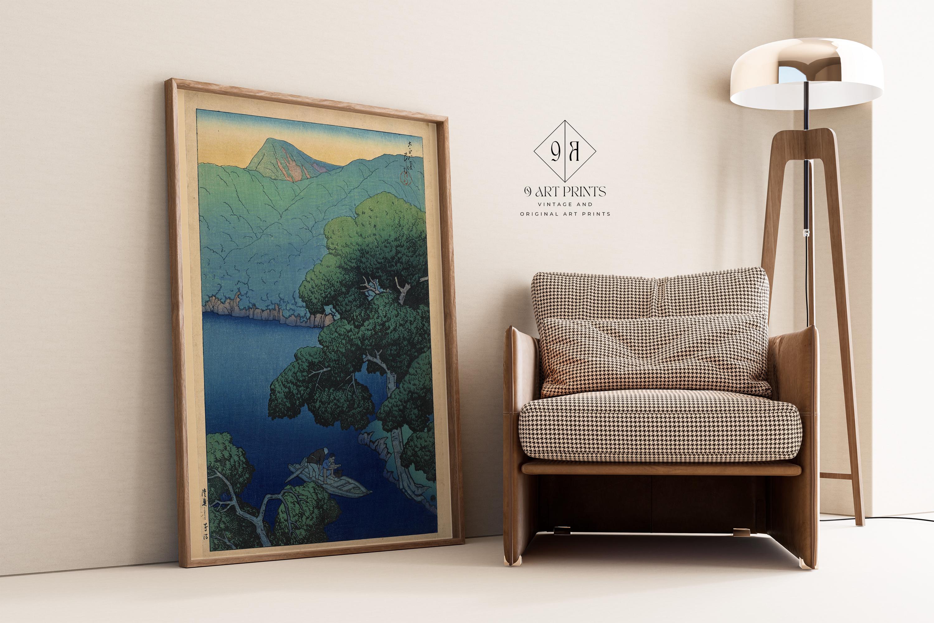 Kawase Hasui - Tsuta Marsh Ukiyo - e Print: Vintage Japanese Woodblock Art - 9ArtPrints