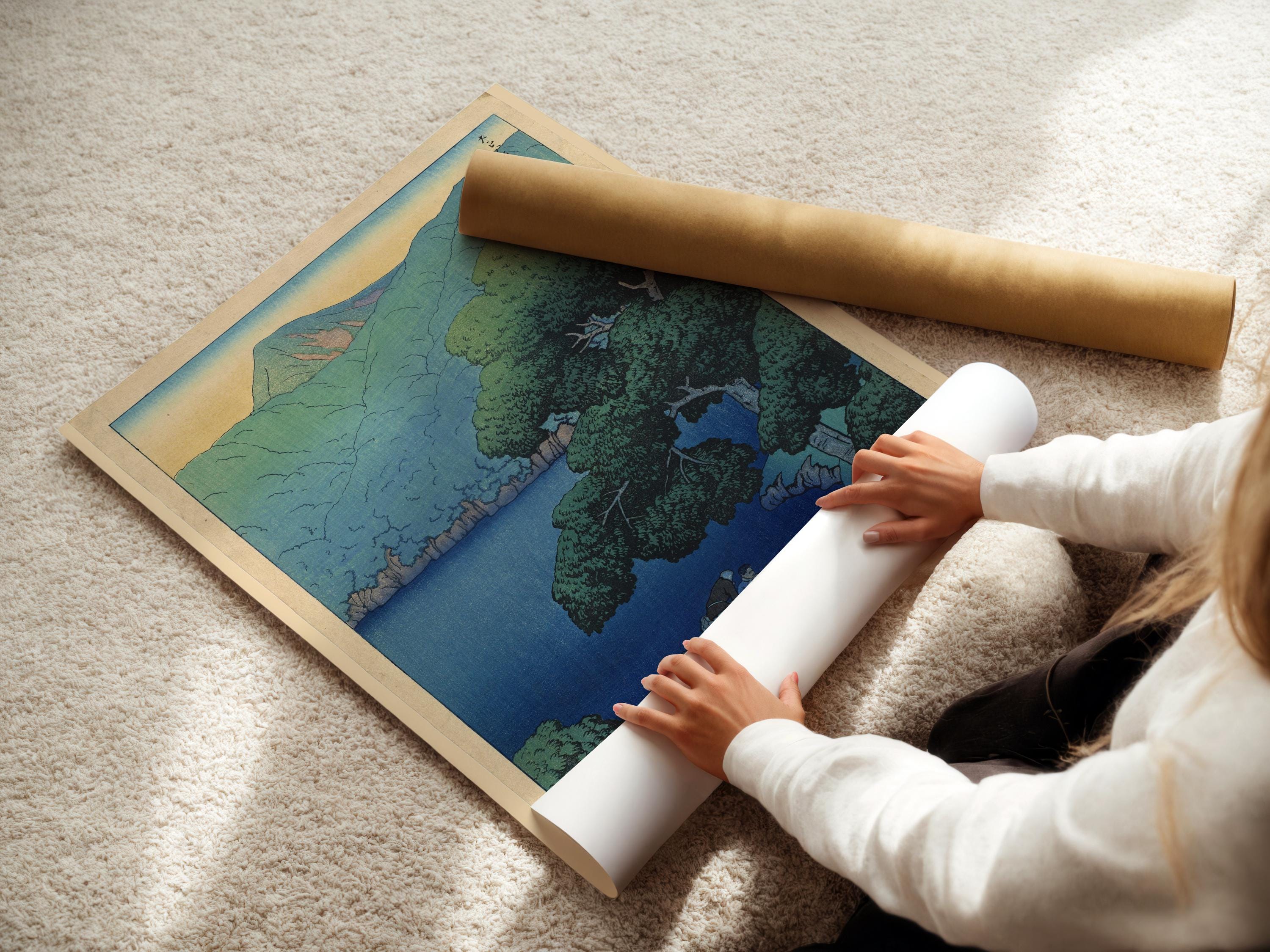 Kawase Hasui - Tsuta Marsh Ukiyo - e Print: Vintage Japanese Woodblock Art - 9ArtPrints