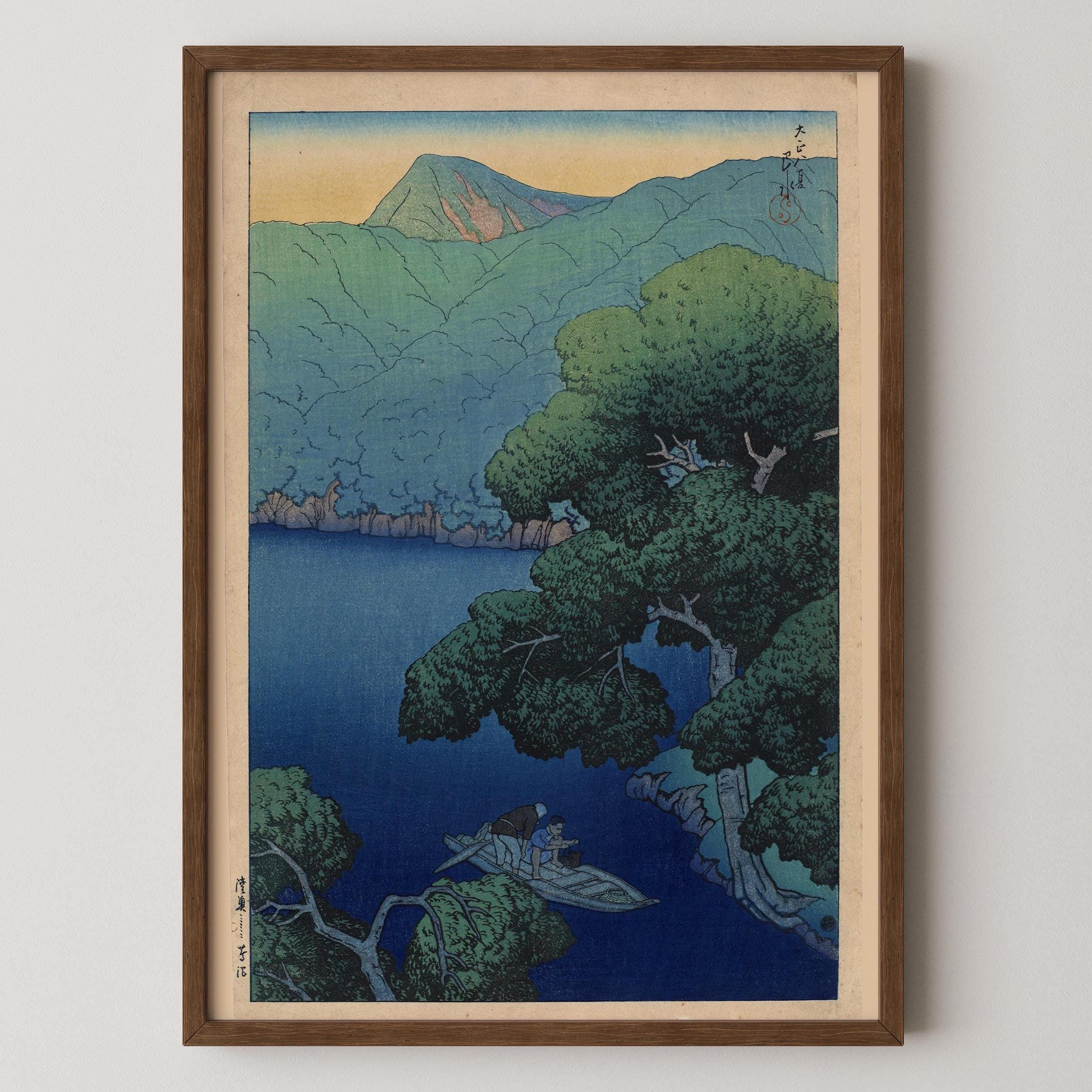 Kawase Hasui - Tsuta Marsh Ukiyo - e Print: Vintage Japanese Woodblock Art - 9ArtPrints