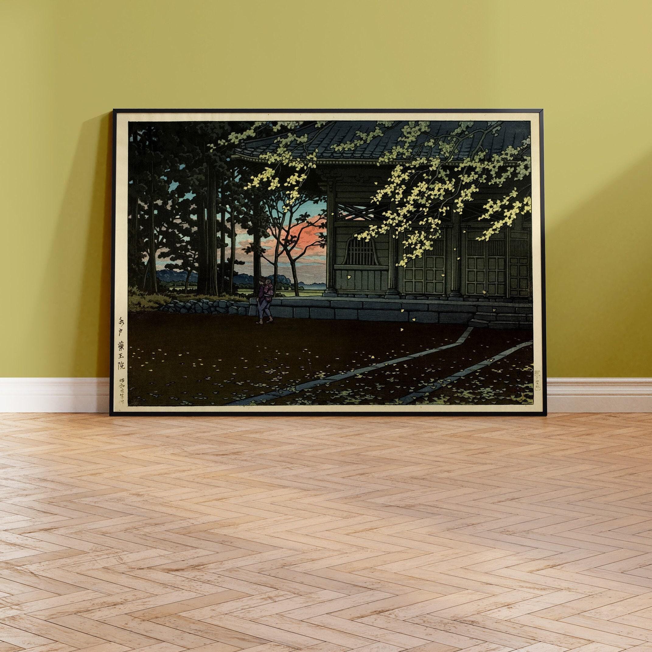 Kawase Hasui Yakuo Temple Print: Japanese Woodblock Art Giclee - 9ArtPrints