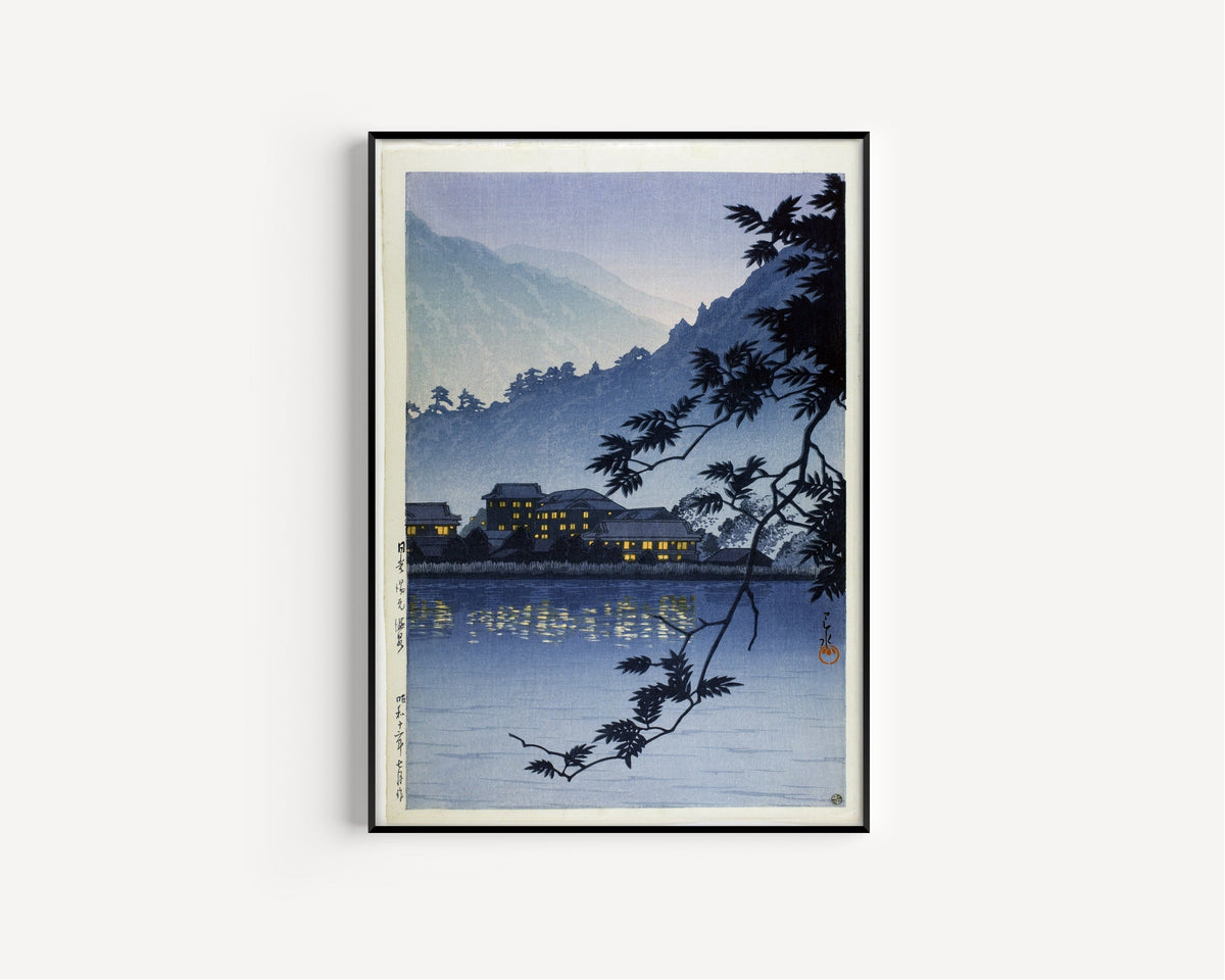 Kawase Hasui — Yumoto Spa, Nikko | Japanese Woodblock Print (Shin Hanga) - 9ArtPrints
