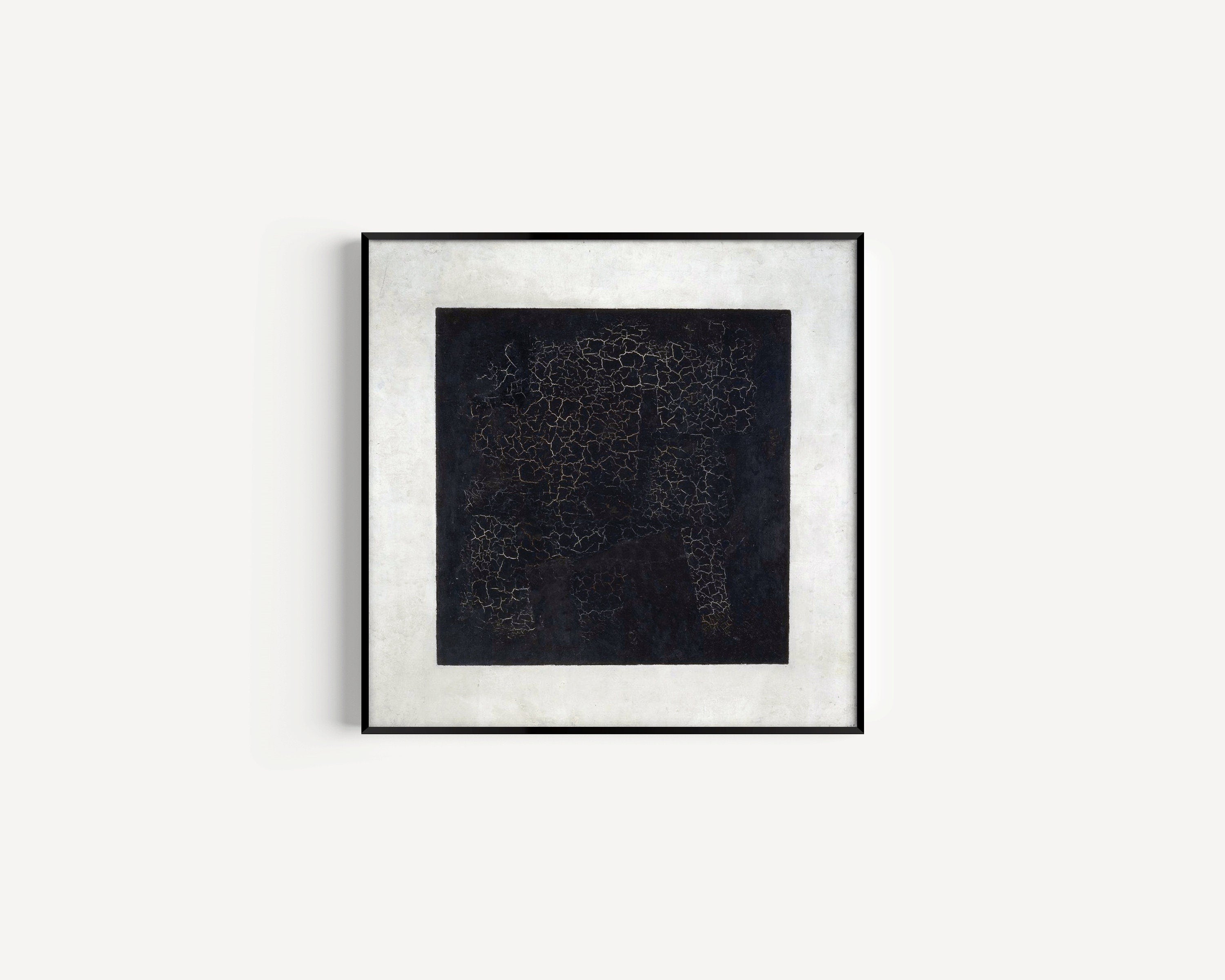 Kazimir Malevich - Black Suprematic | Famous Modern Abstract Black and White Art (available framed or unframed) - 9ArtPrints