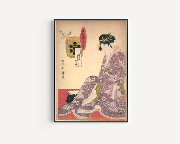 Kitagawa Utamaro — Asajiu of Daimonjiya / Nanatsuume of Momenya | Japanese Woodblock Print (Ukiyo-e)