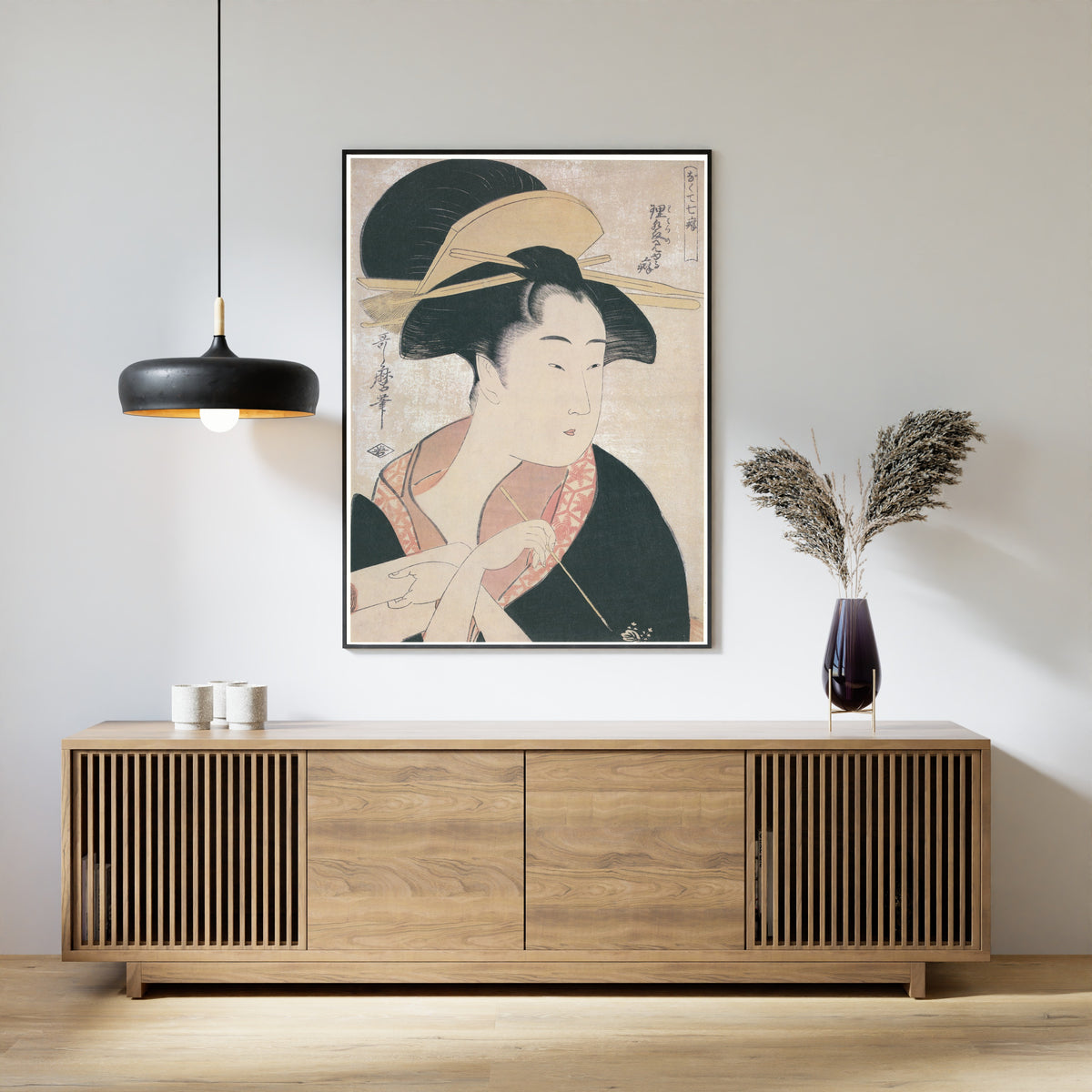 Kitagawa Utamaro — Habit of Showing the Hairline | Japanese Woodblock Print (Ukiyo-e) - 9ArtPrints