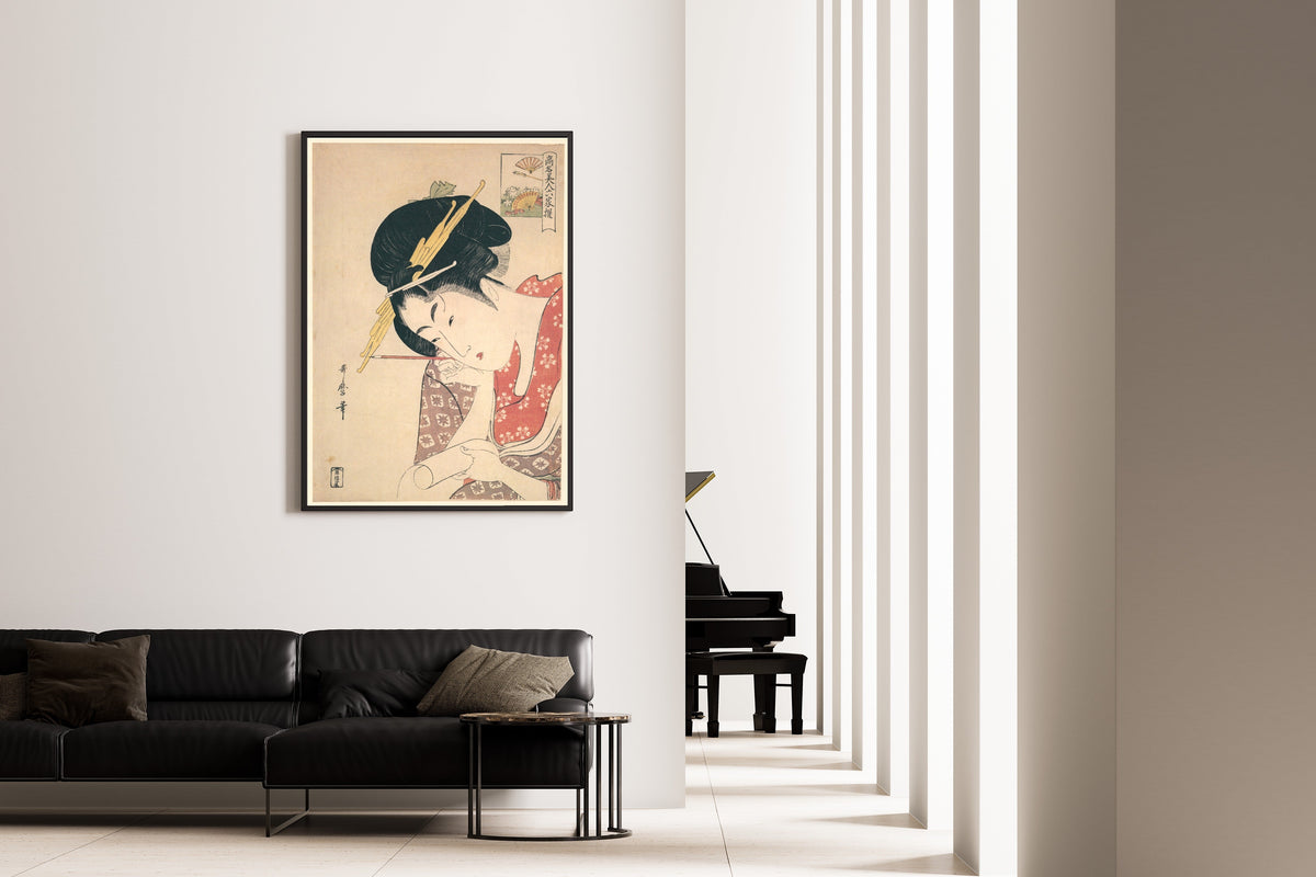 Kitagawa Utamaro — Hanaogi of the Ogiya | Japanese Woodblock Print (Ukiyo-e) - 9ArtPrints
