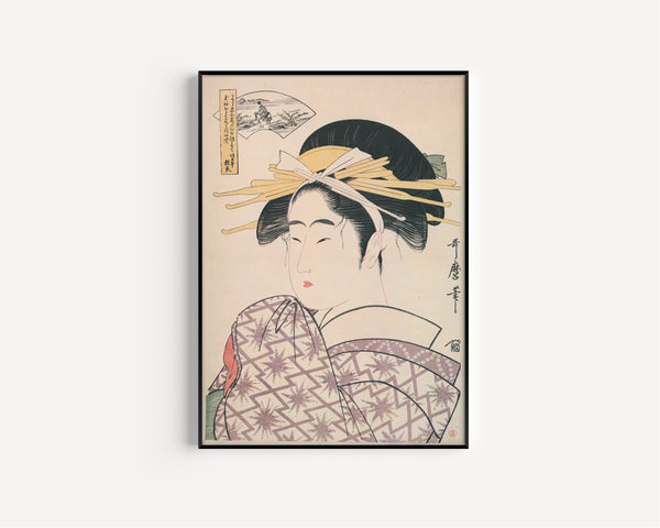 Kitagawa Utamaro — Ide Jewel River | Japanese Woodblock Print (Ukiyo-e)