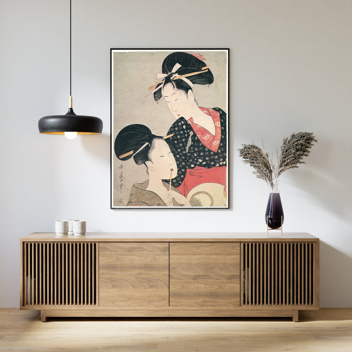 Kitagawa Utamaro — Two Beauties | Japanese Woodblock Print (Ukiyo-e) - 9ArtPrints