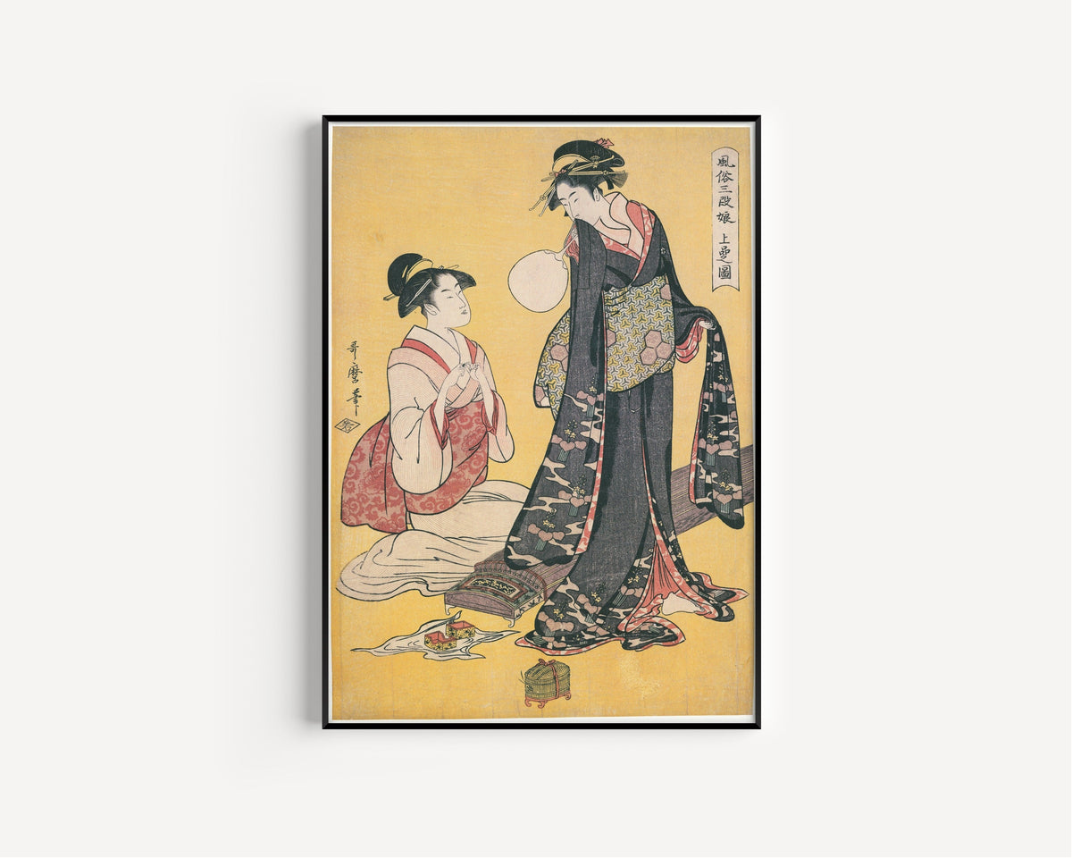 Kitagawa Utamaro — Upper Class | Japanese Woodblock Print (Ukiyo-e) - 9ArtPrints