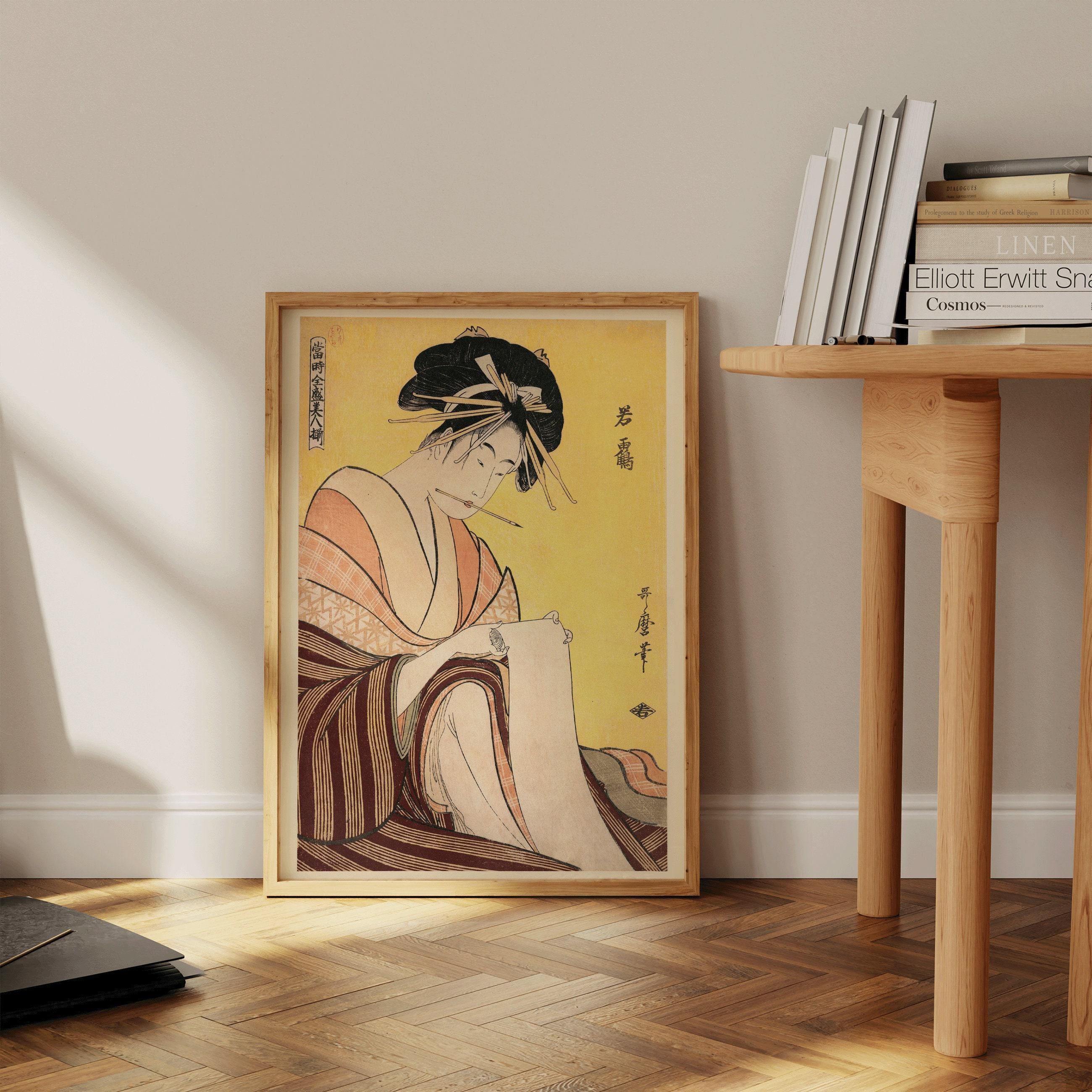 Kitagawa Utamaro - Wakatsuru Ohara Koson | PREMIUM GICLÉE PRINT | Vintage Japanese Woodblock Art (available handframed or unframed) - 9ArtPrints