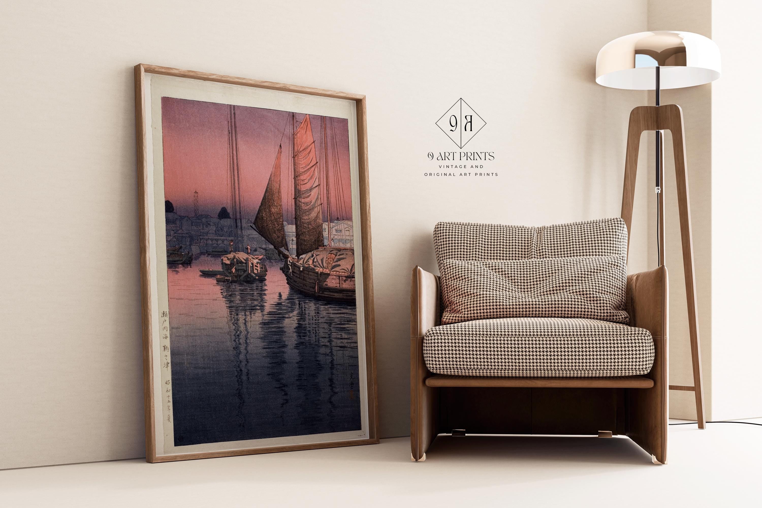 Koitsu Sunset Seascape: Vintage Japanese Woodblock Art Giclée Print - 9ArtPrints