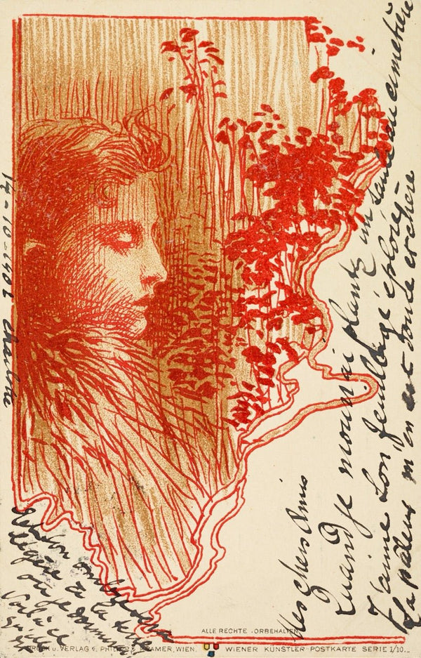 Koloman Moser — Postcard Sketch | Vienna Secession Print