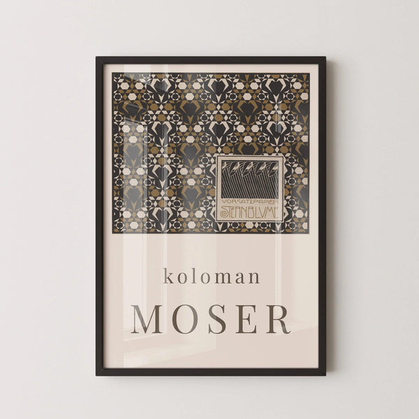 Koloman Moser — Starflower Endpaper | Vienna Secession Design Print